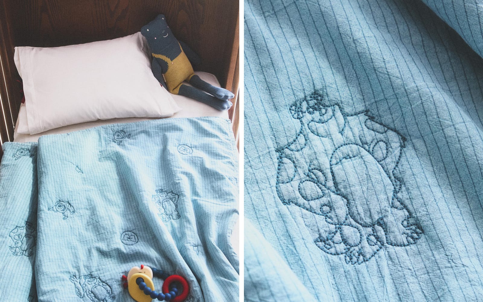 ZARA HOME ДЕТСКОЕ ПОКРЫВАЛО КОРПОРАЦИЯ МОНСТРОВ ©DISNEY/PIXAR ракурс 3
