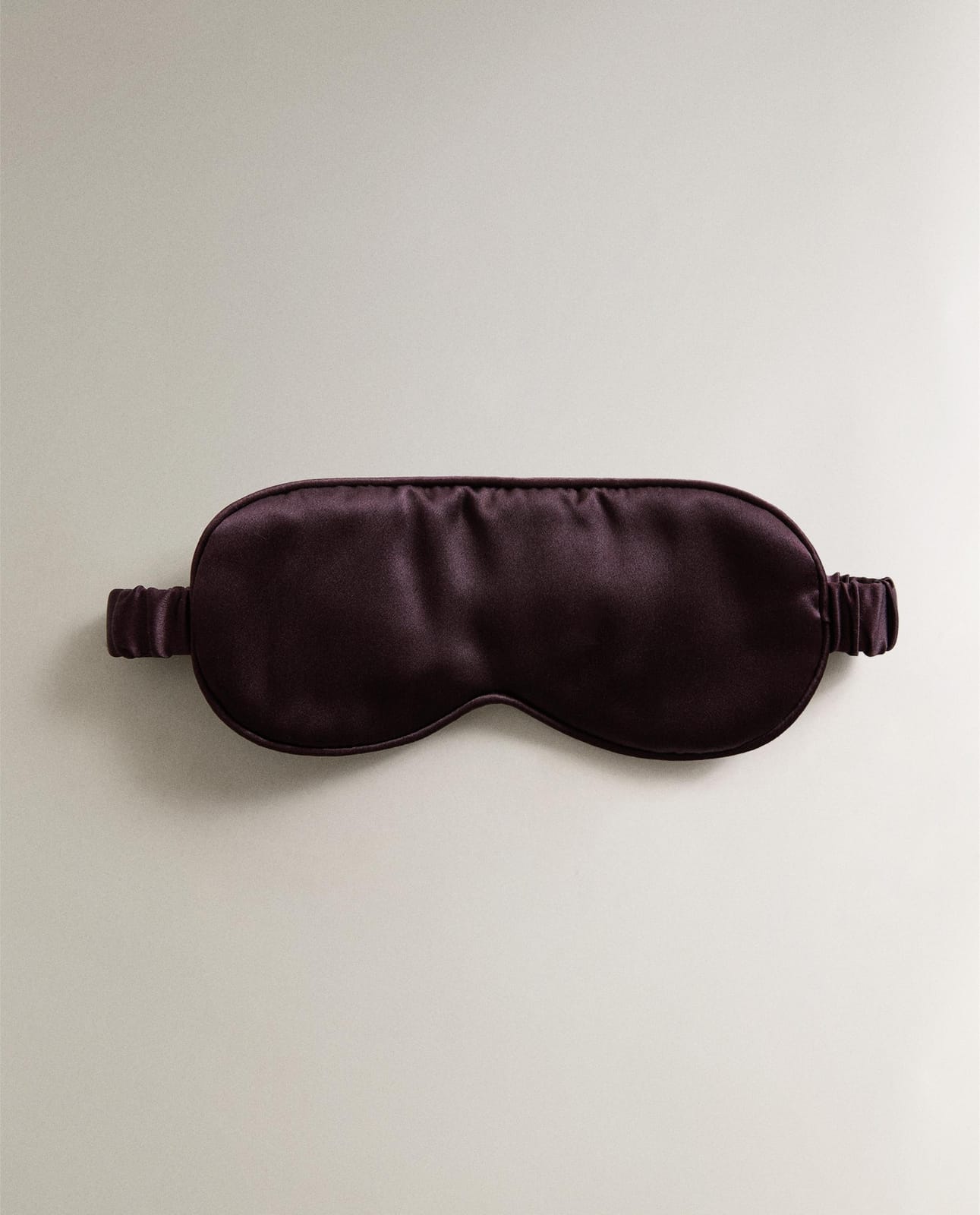 Маска для сна ZARA HOME повязка на глаза из тутового шелка BURGUND 20 x 9 см