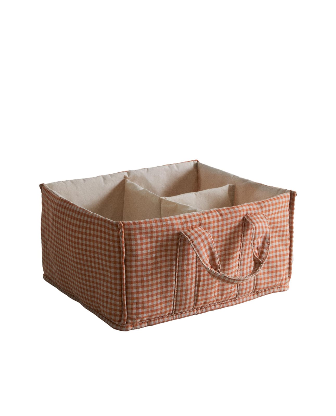 ZARA HOME ХЛОПКОВЫЙ ОРГАНАЙЗЕР ДЛЯ МЛАДЕНЦЕВ В КЛЕТКУ ВИШИ ракурс 2