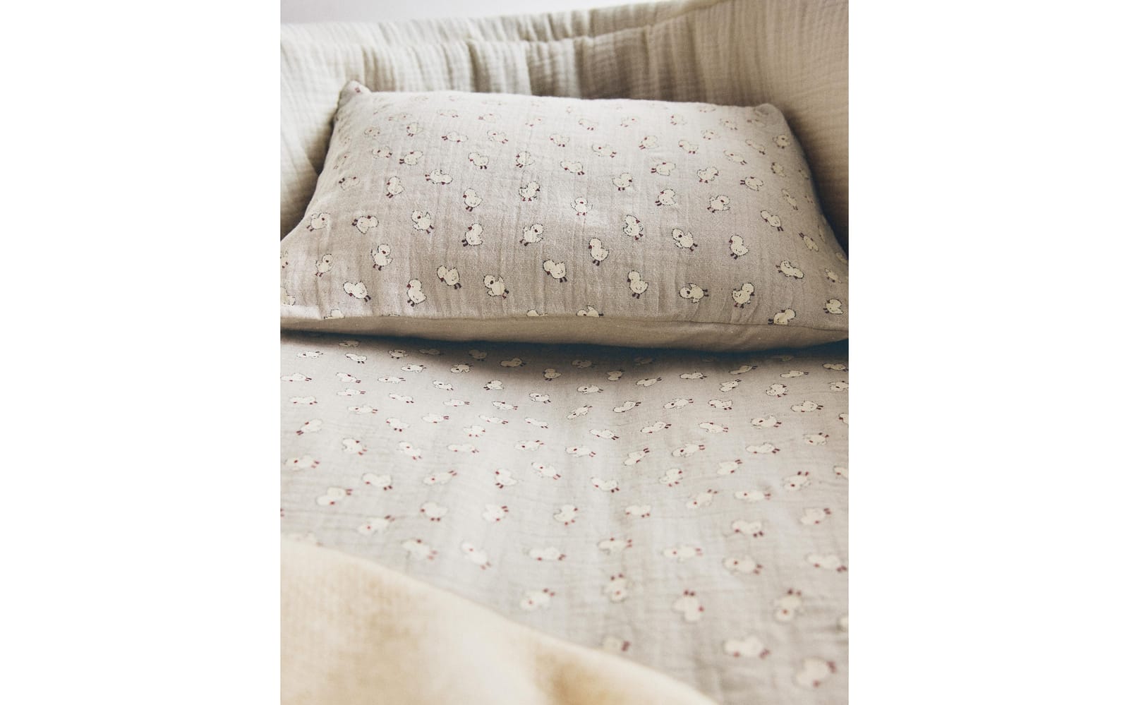 ZARA HOME ДЕТСКИЙ КОМПЛЕКТ ПОСТЕЛЬНОГО БЕЛЬЯ ИЗ ШИФОНА ракурс 9