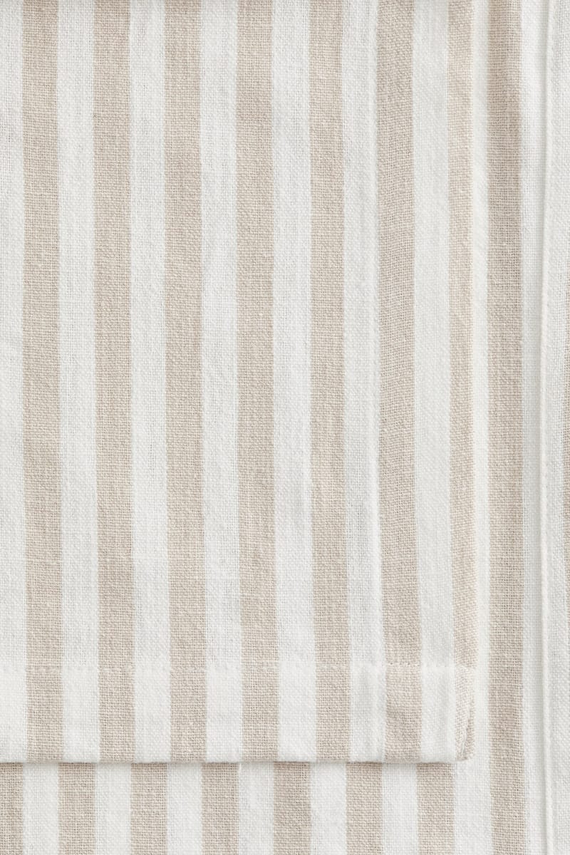 Скатерть из хлопковой смеси H&M Цвет Бежевый/Полосатый 140X240 см