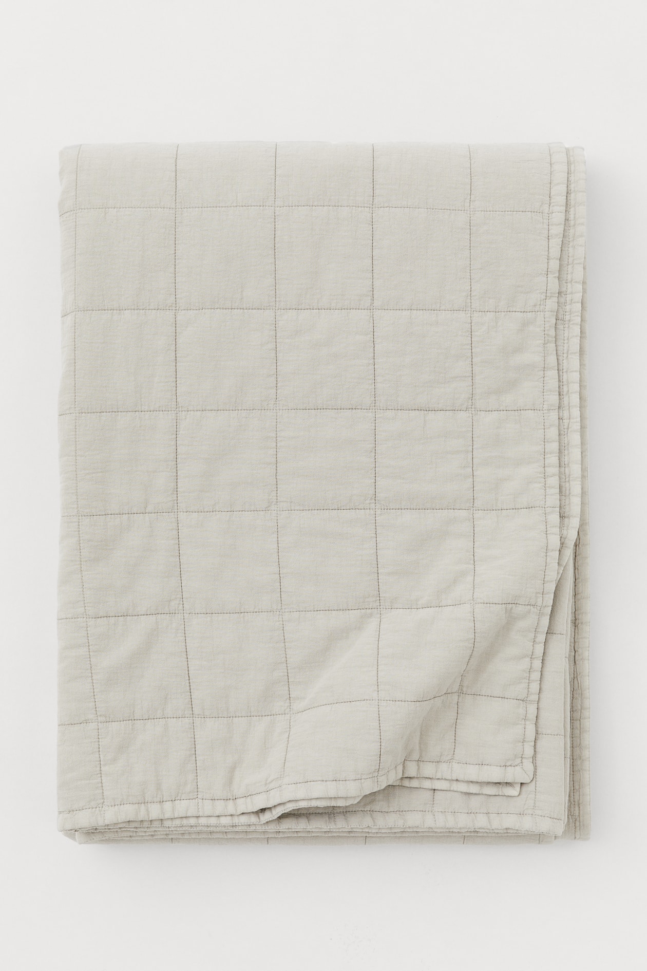 Стеганое покрывало H&M Светло-бежевый 260x260 см ракурс 2