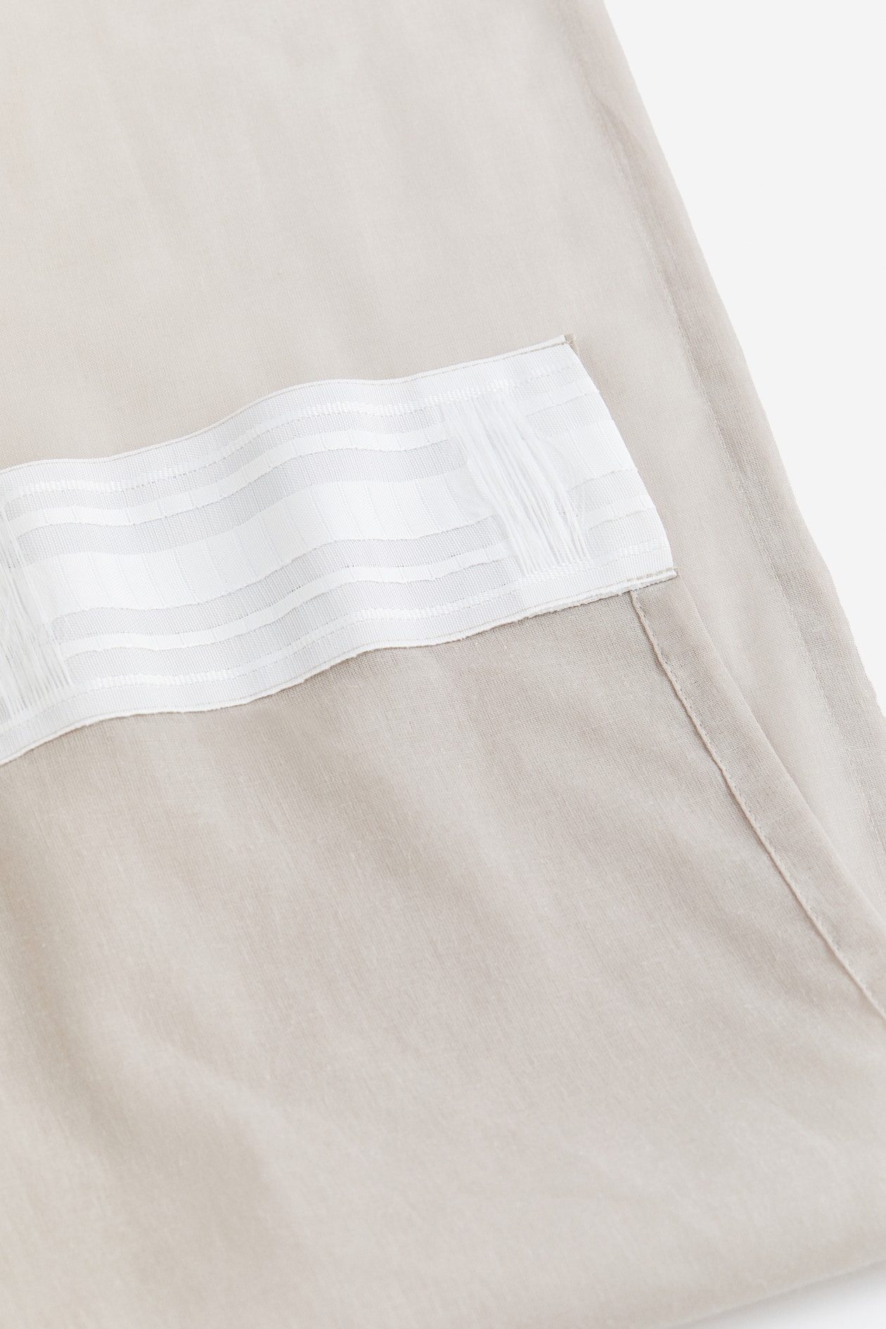 Широкая длинная штора 1 шт. H&M Цвет Светло-бежевый 300X300 см ракурс 9