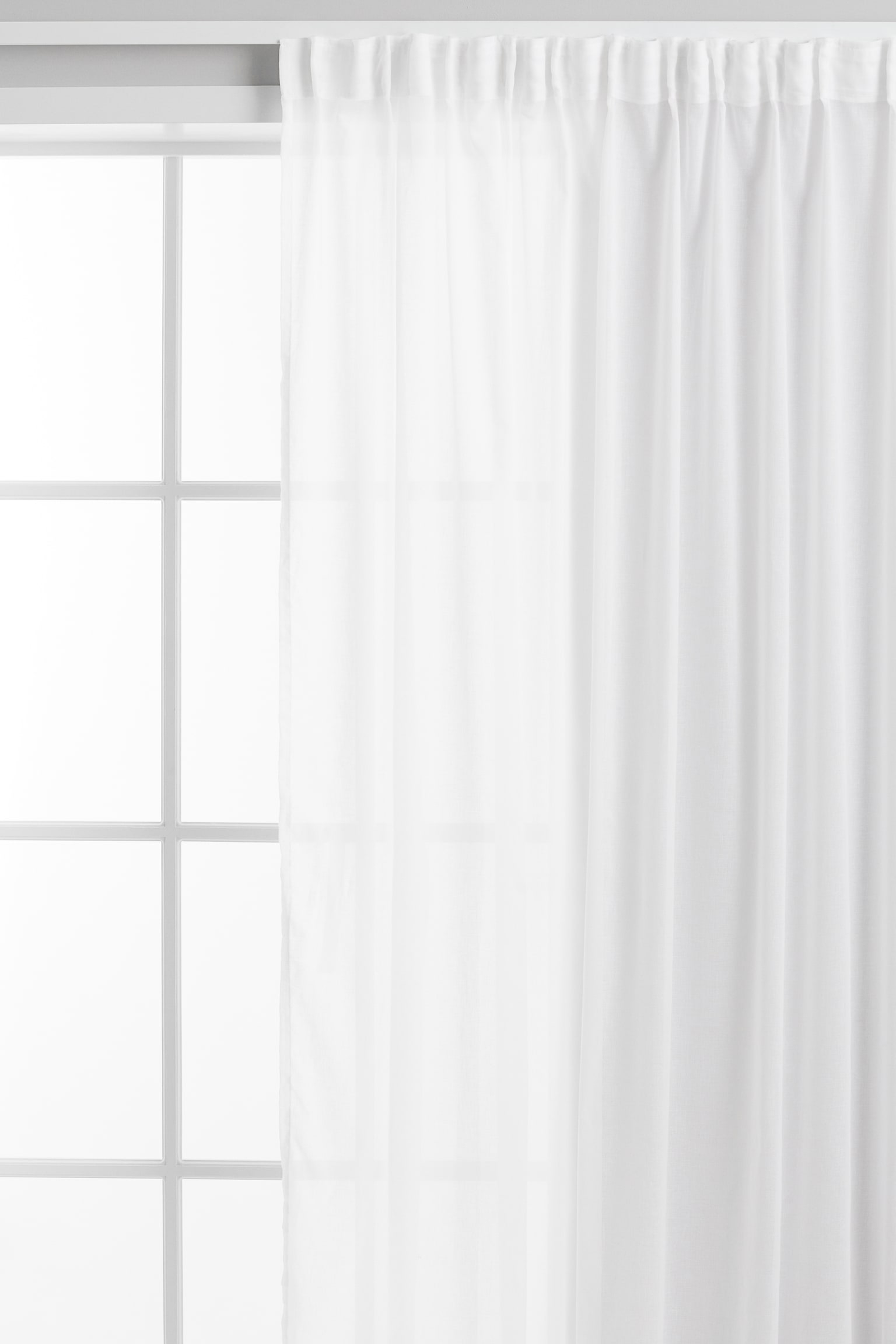 Широкая длинная штора 1 шт. H&M Цвет Белый 300X300 см ракурс 3