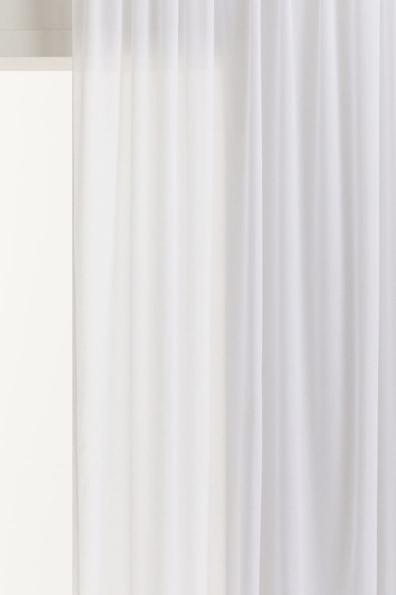 Шторы 2 шт. H&M Цвет Белый 120X250 см ракурс 2