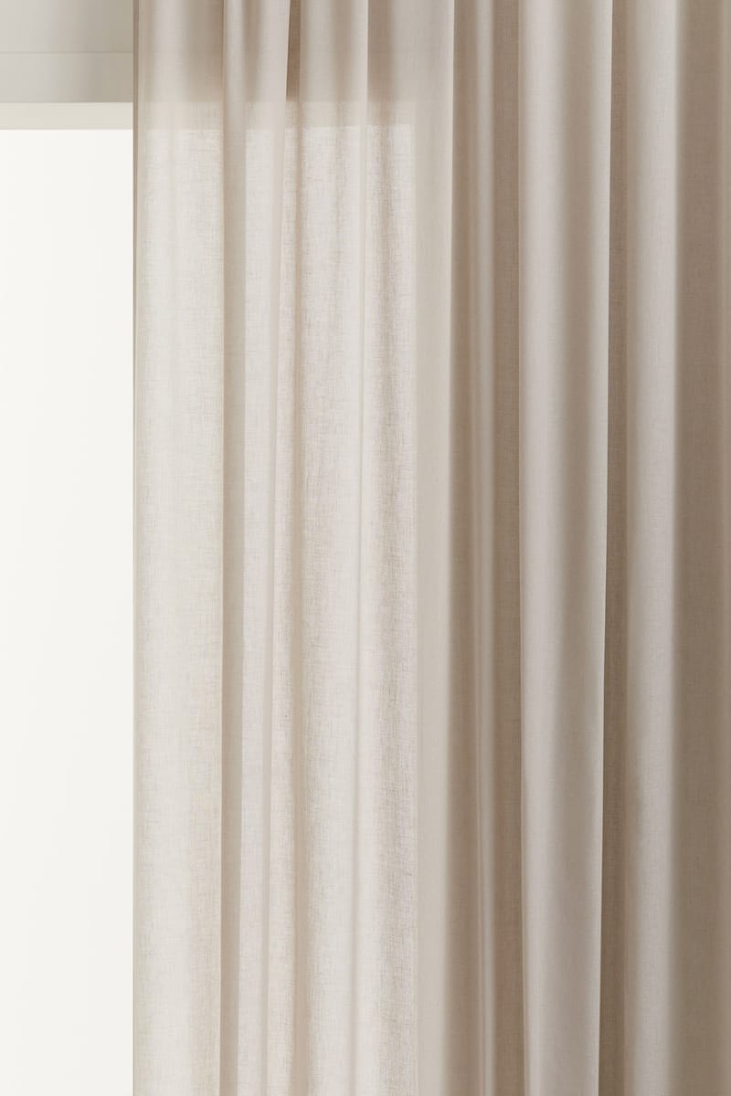 Длинная штора, 2 шт. в упаковке H&M цвет Серо-бежевый 150X300 см
