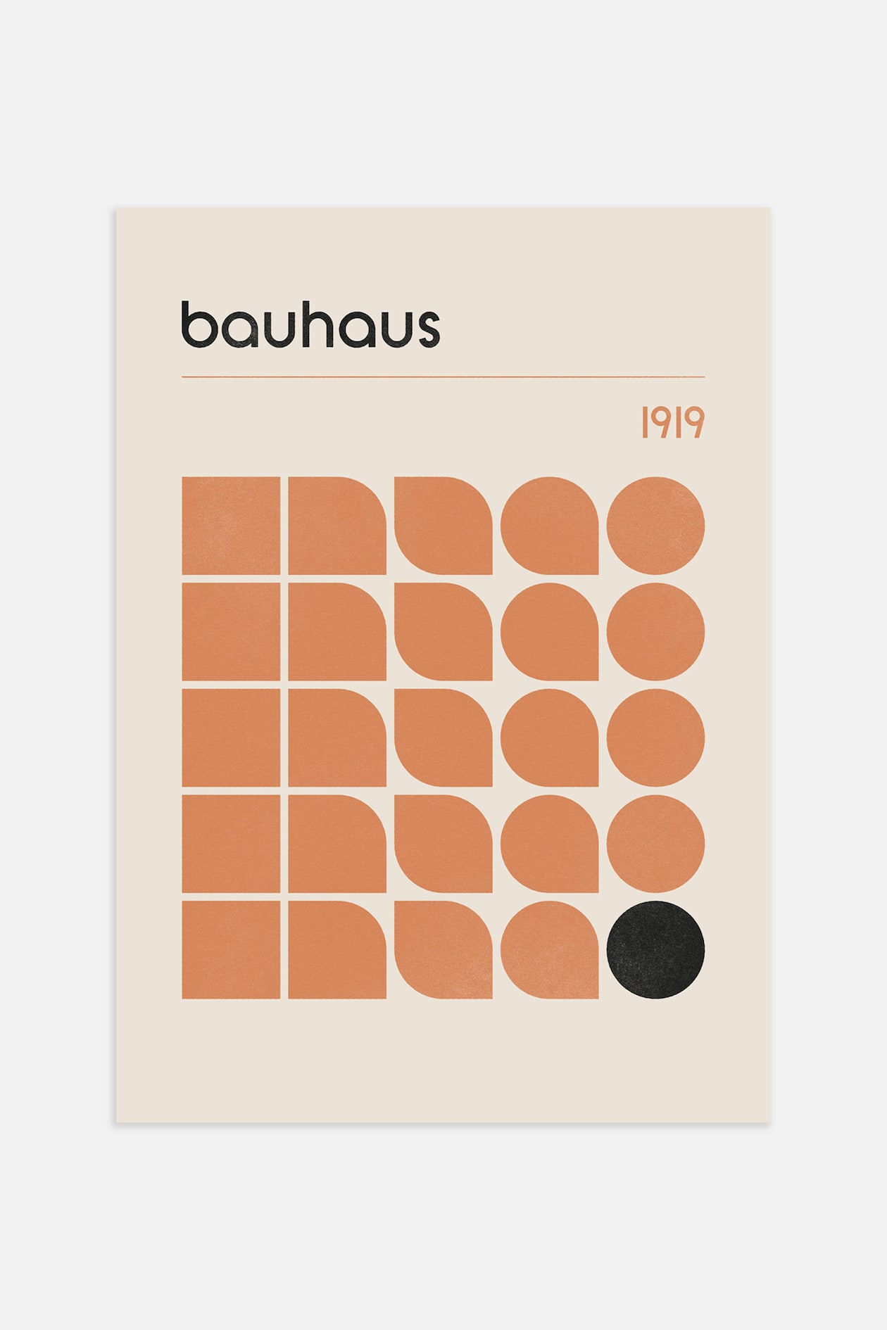 Плакат H&M 50х70 см Orange Bauhaus ракурс 2