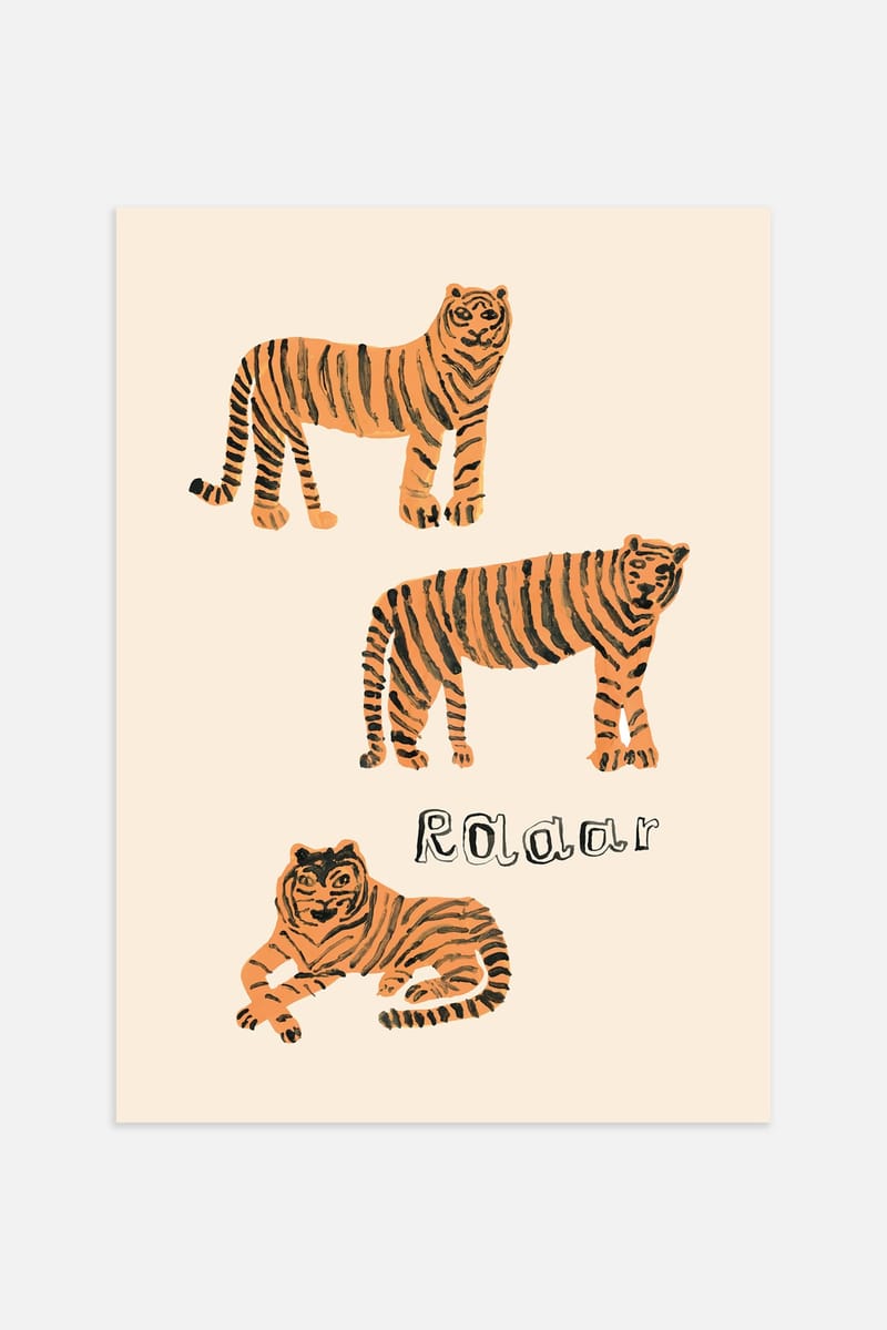 Плакат H&M 30х40 см Tiger's Roar ракурс 2