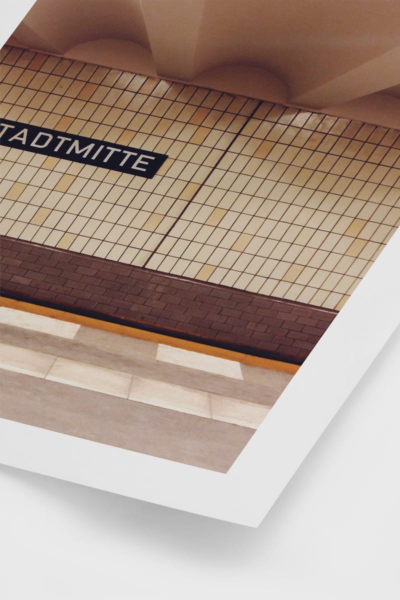 Плакат H&M 30х40 см Stadtmitte Berlin