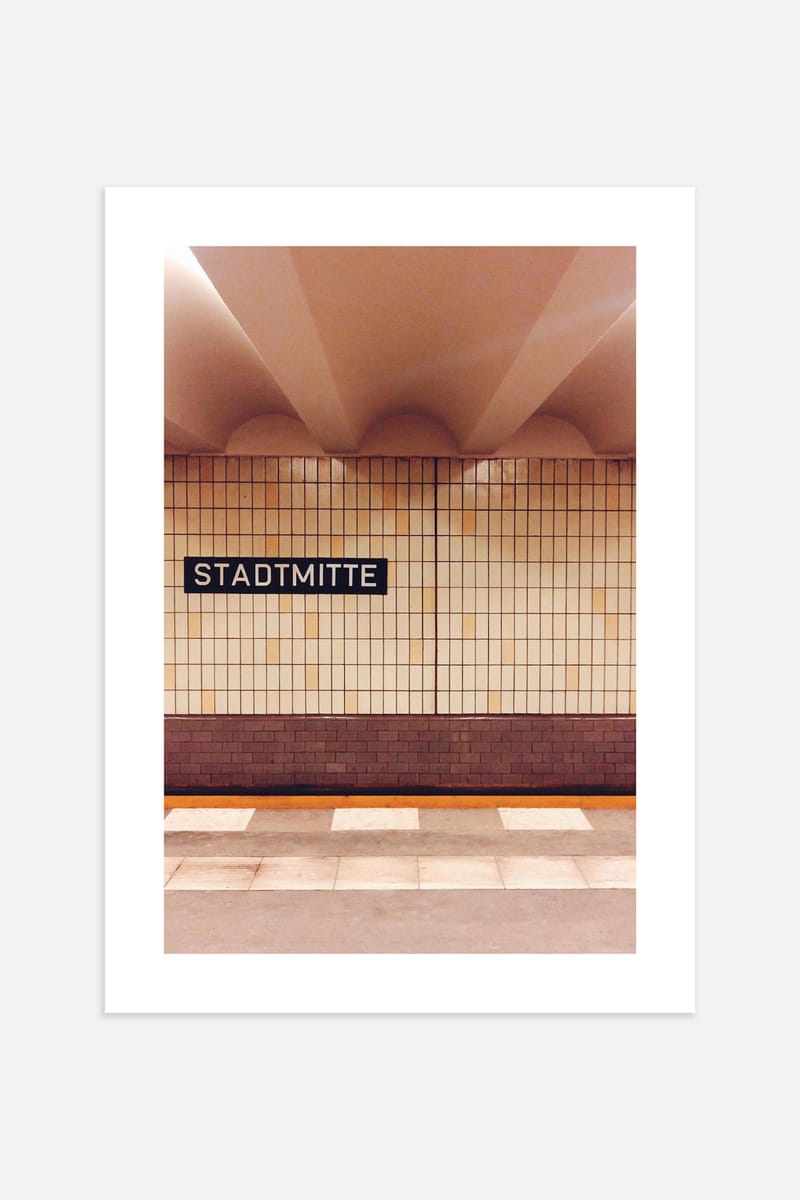 Плакат H&M 30х40 см Stadtmitte Berlin ракурс 2