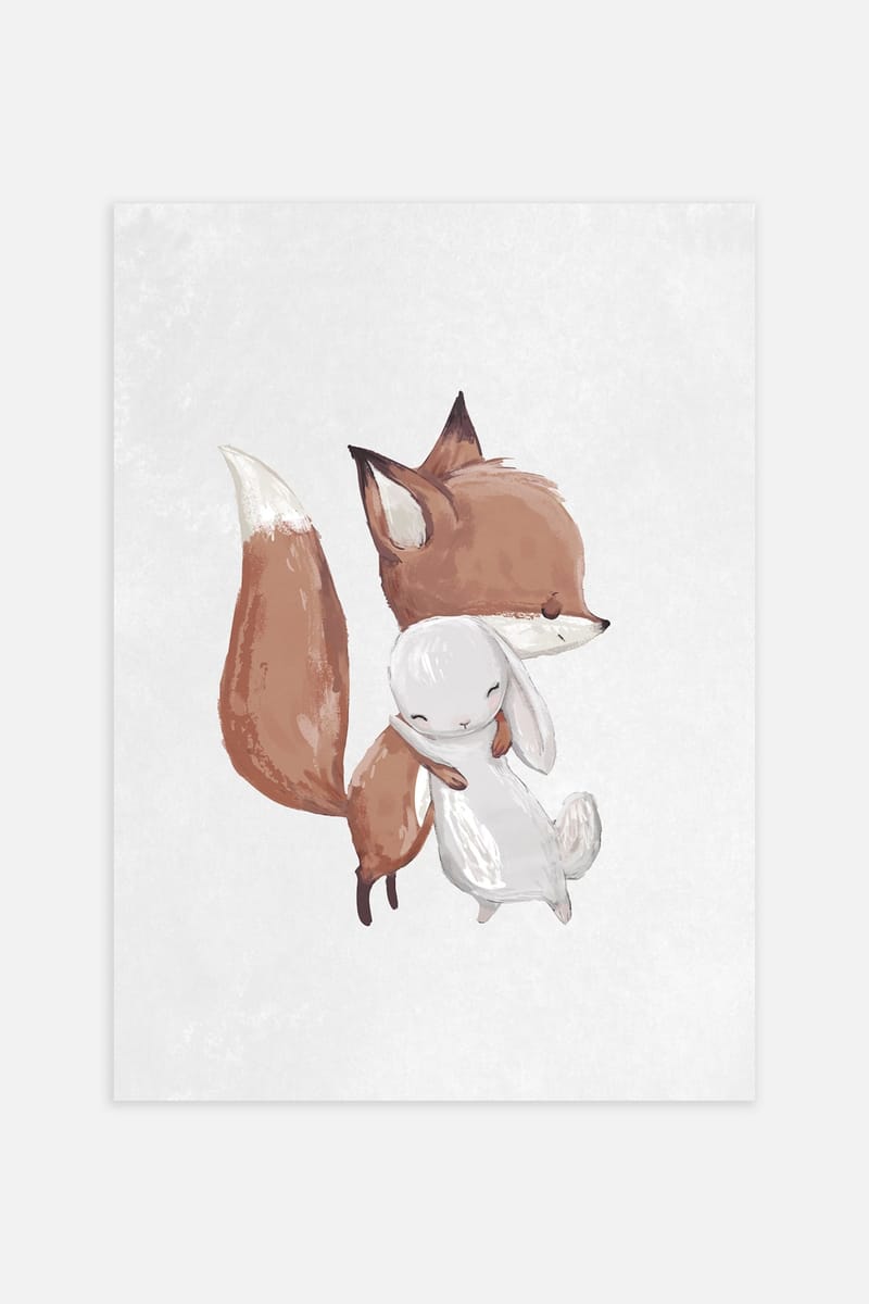 Плакат H&M 30х40 см Fox And Bunny ракурс 2