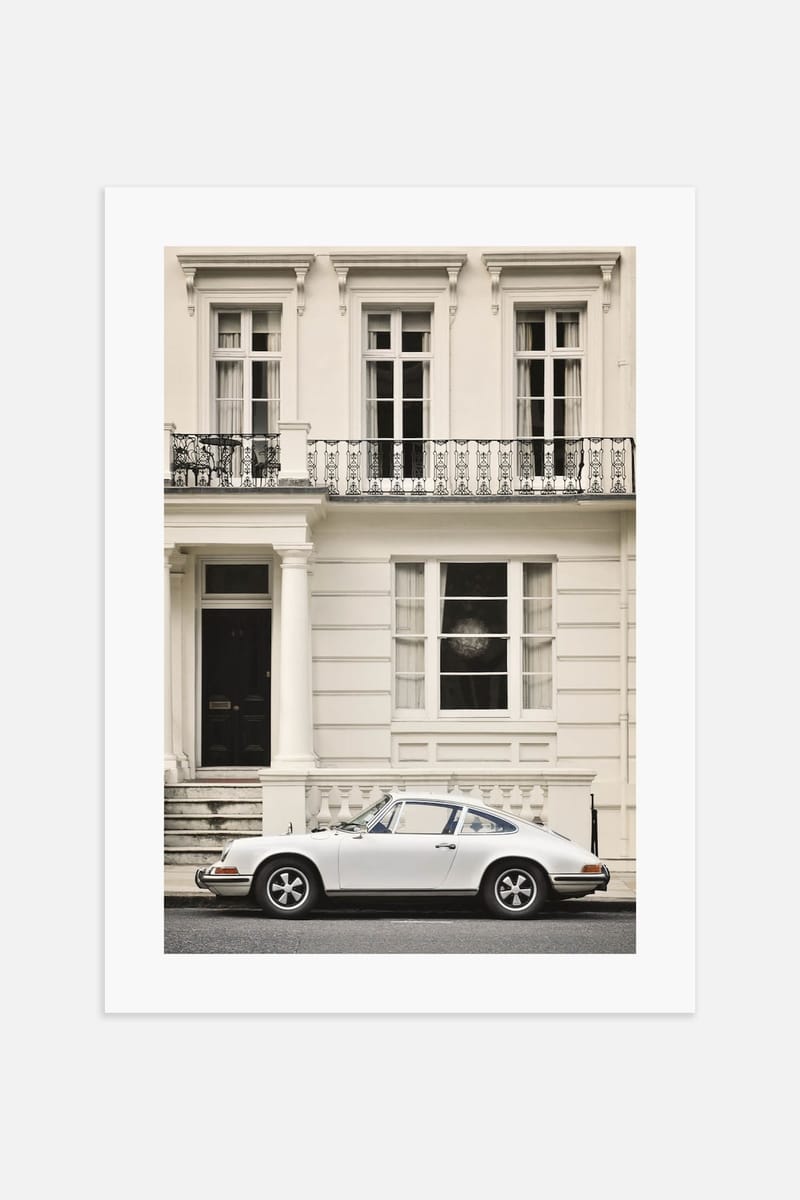 Плакат H&M 30х40 см Porsche In The City ракурс 2