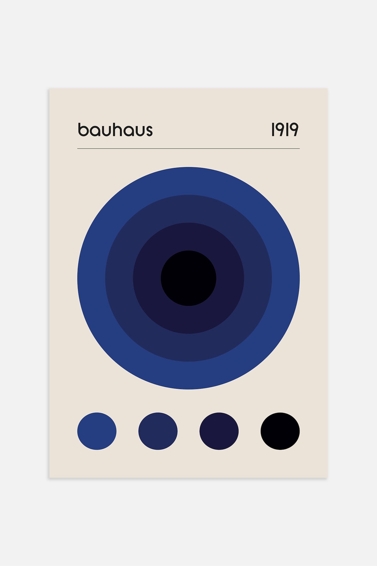 Плакат H&M 50х70 см Bauhaus Blue ракурс 2