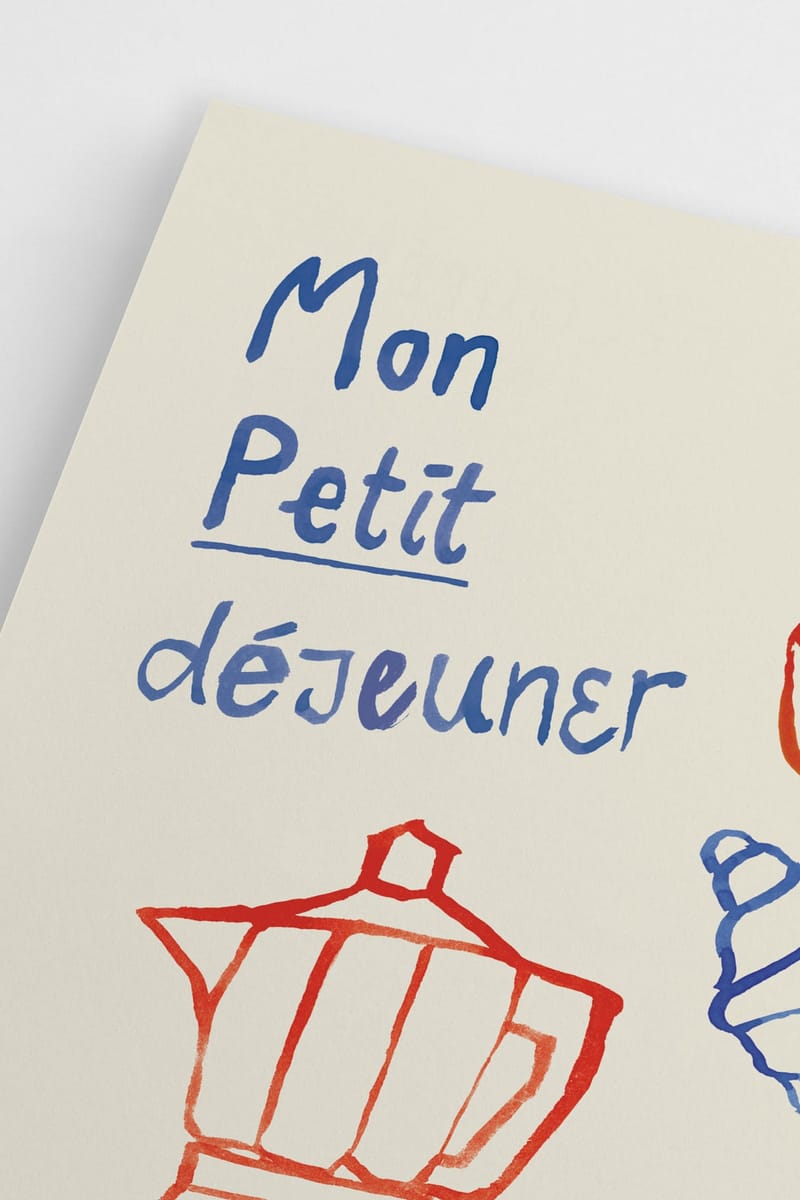 Плакат H&M 30х40 см Mon Petit Dejeuner ракурс 3