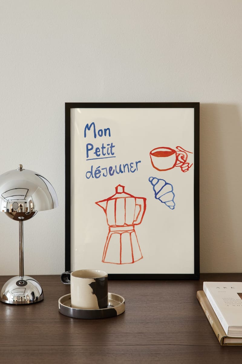 Плакат H&M 30х40 см Mon Petit Dejeuner