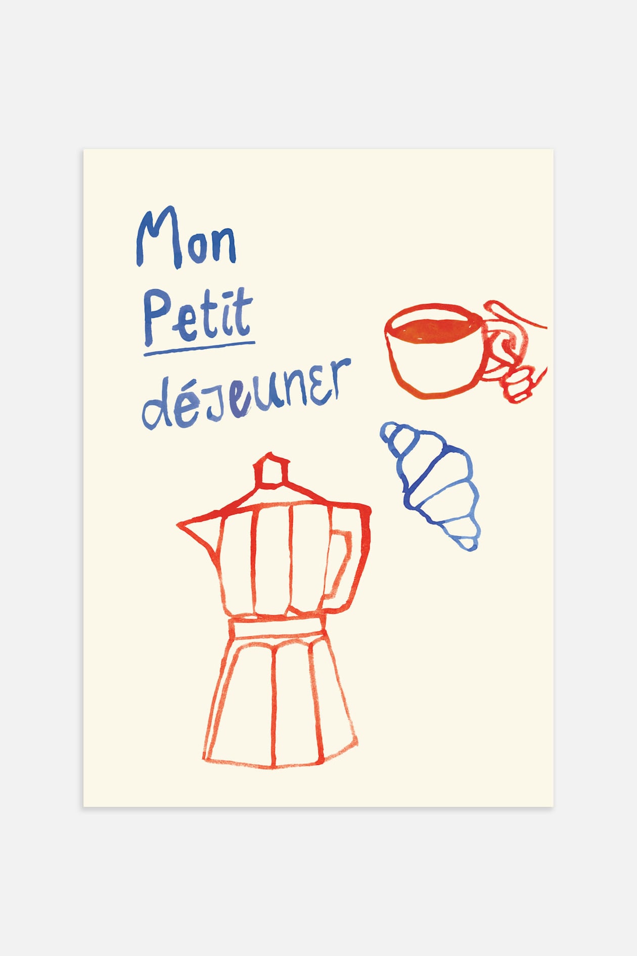 Плакат H&M 30х40 см Mon Petit Dejeuner ракурс 2