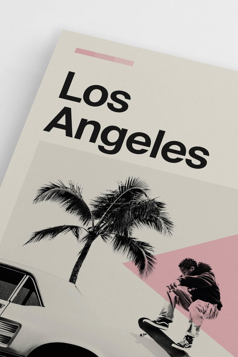 Плакат H&M 50х70 см Los Angeles ракурс 3