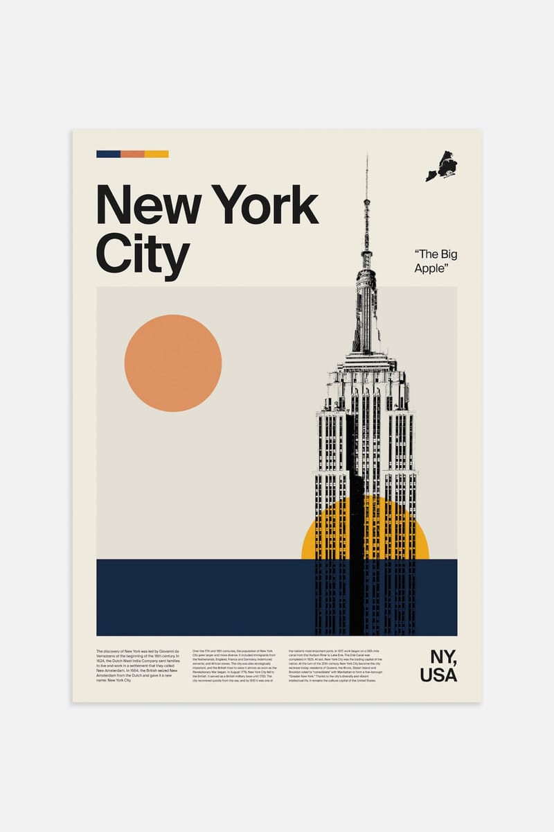 Плакат H&M 50х70 см New York City ракурс 2