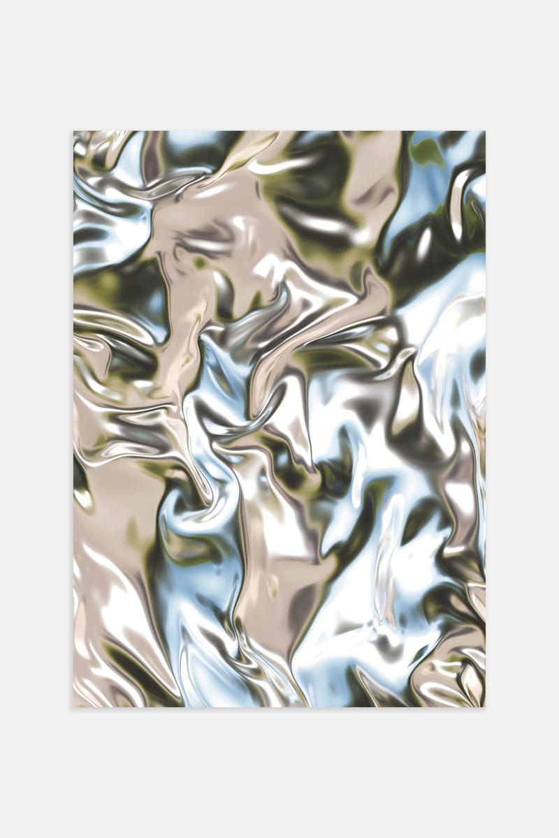 Плакат H&M 50х70 см Metallic II ракурс 2