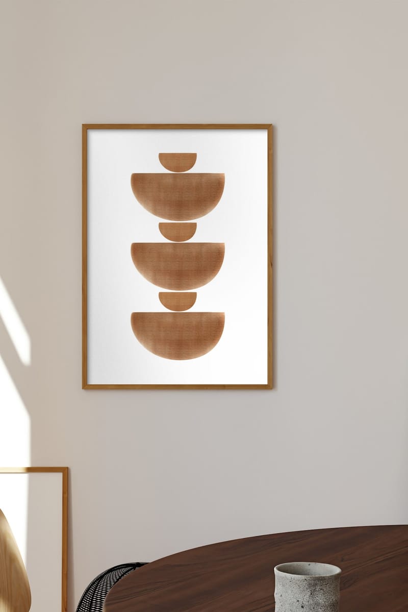Плакат H&M 50X70 см Melloi Art Prints - Brown Half Circle