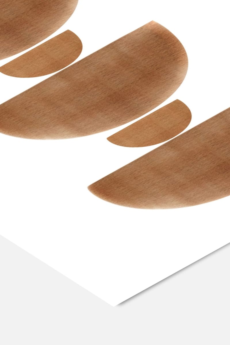 Плакат H&M 50X70 см Melloi Art Prints - Brown Half Circle ракурс 3