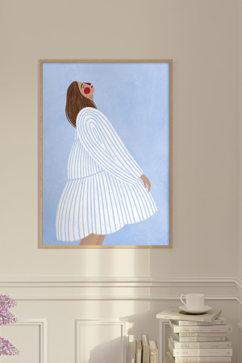 Плакат H&M 70X100 см Bea Muller - The Woman With The Blue Stripes