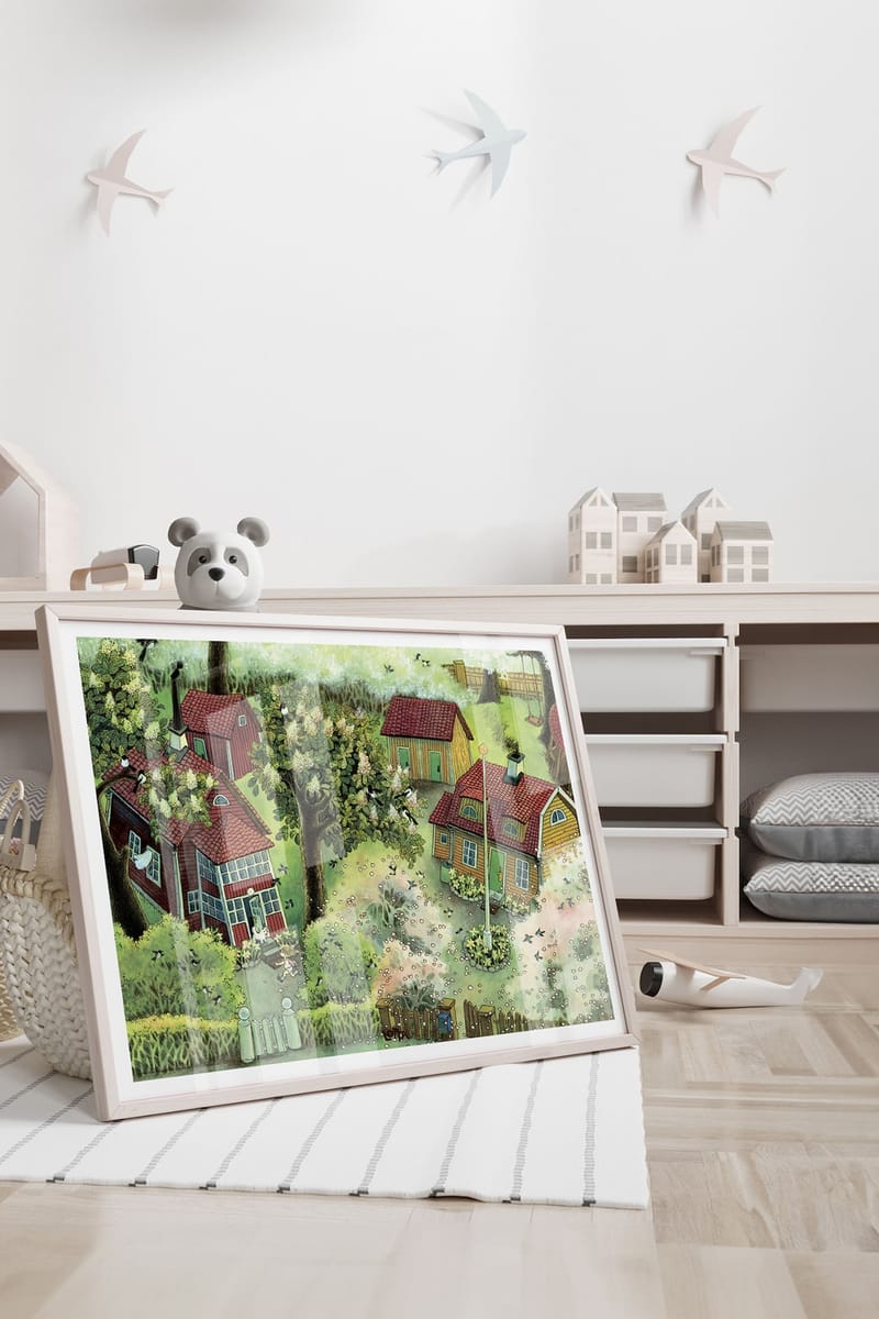 Плакат H&M 29,7x42 см Astrid Lindgren - Running In The Garden ракурс 3