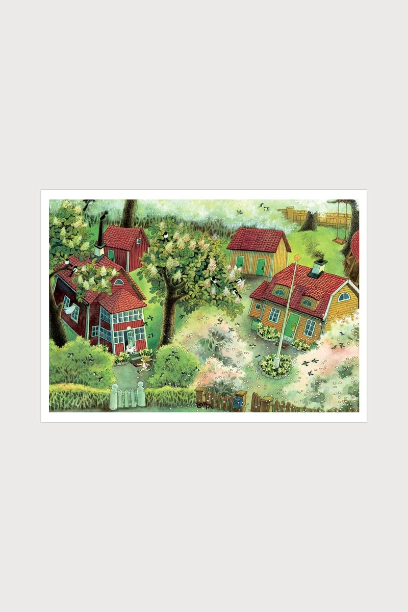 Плакат H&M 29,7x42 см Astrid Lindgren - Running In The Garden