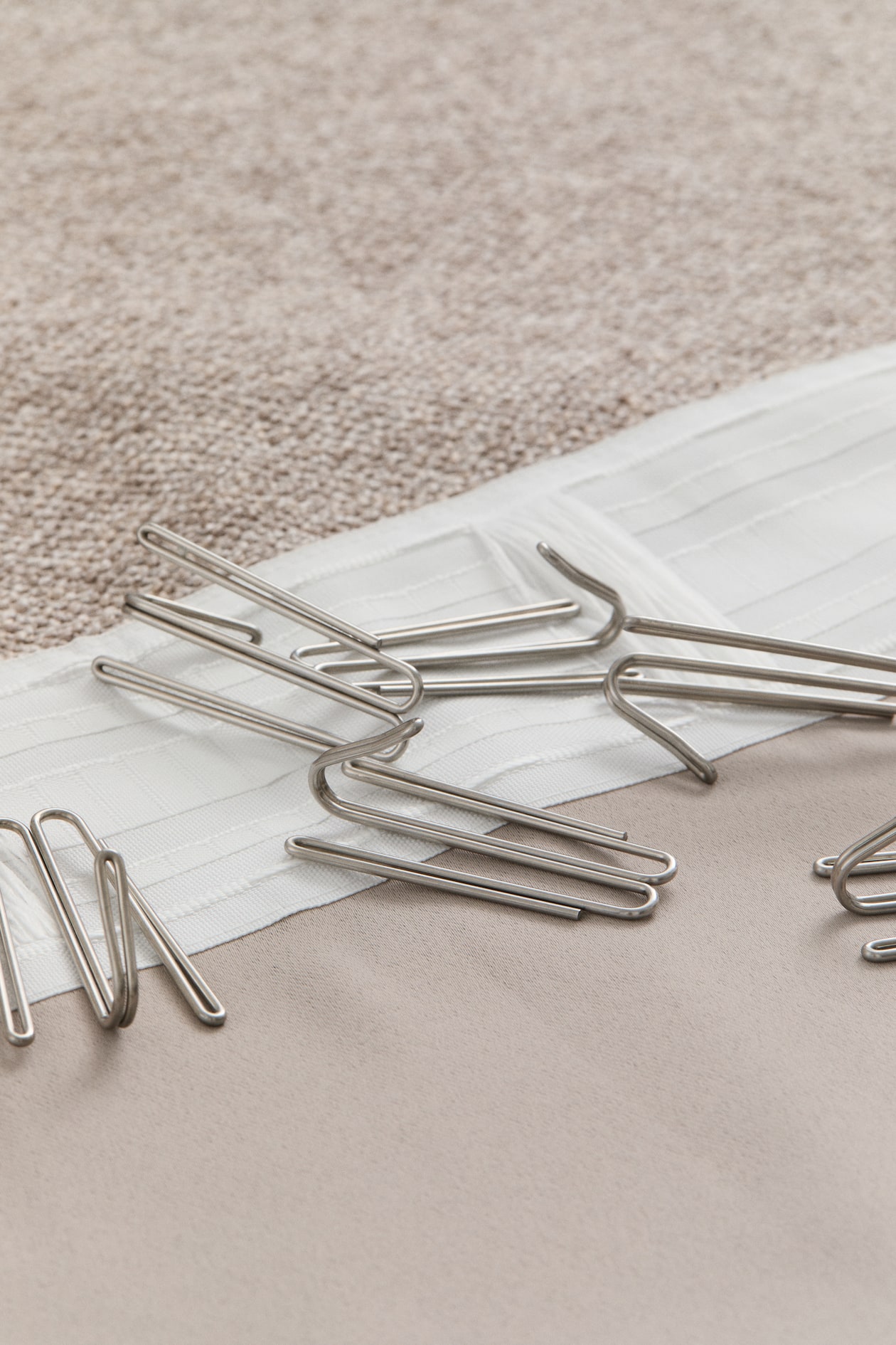 Широкие длинные шторы-букле, 1 упаковка H&M цвет Бежевый250X300 см ракурс 3