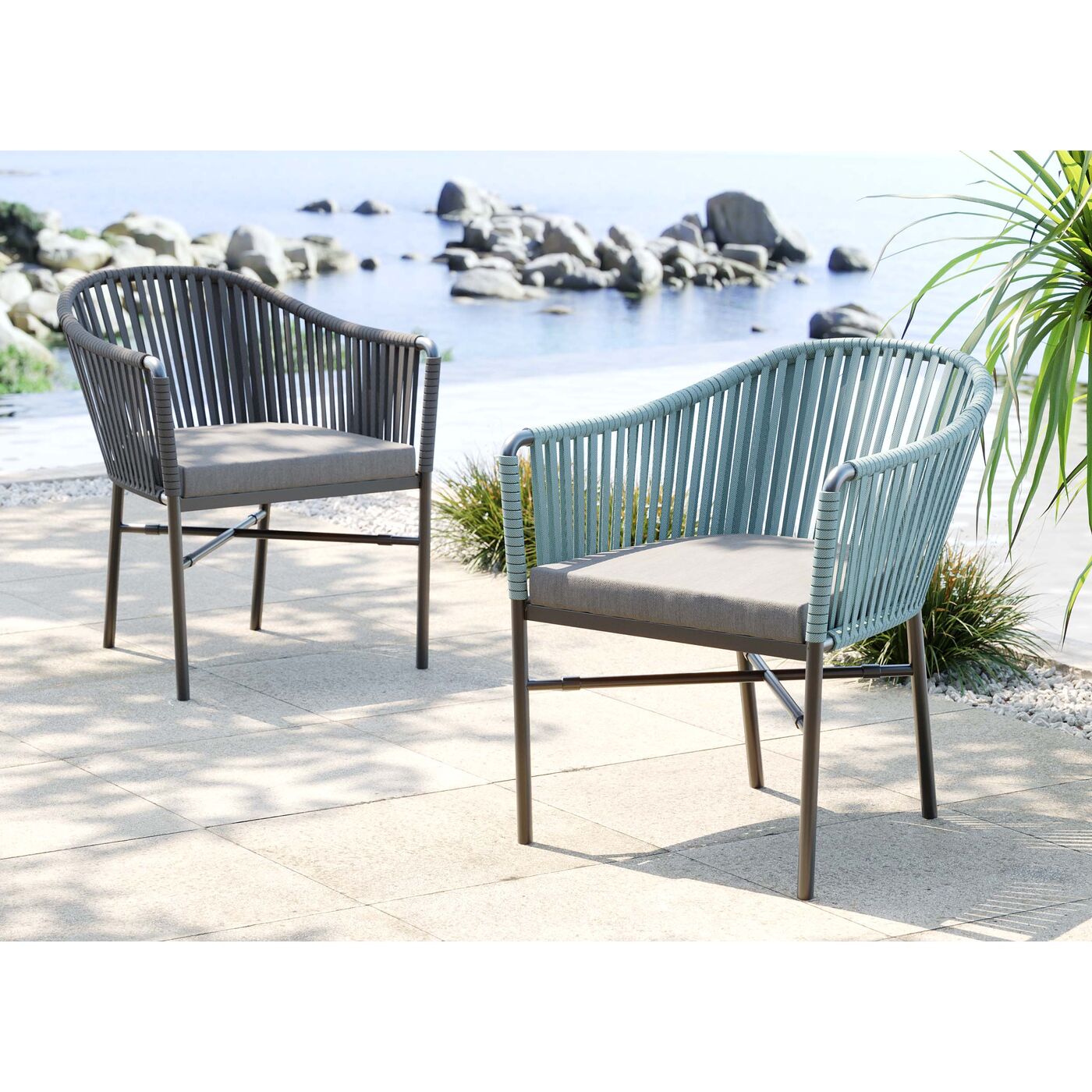 Стул с подлокотниками Santanyi Dark Grey ракурс 12