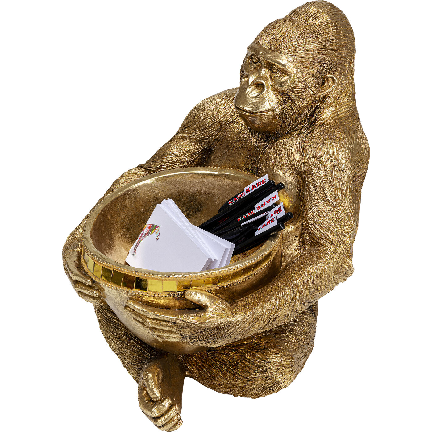 Фигура декоративная Holding Миска Gold ракурс 6