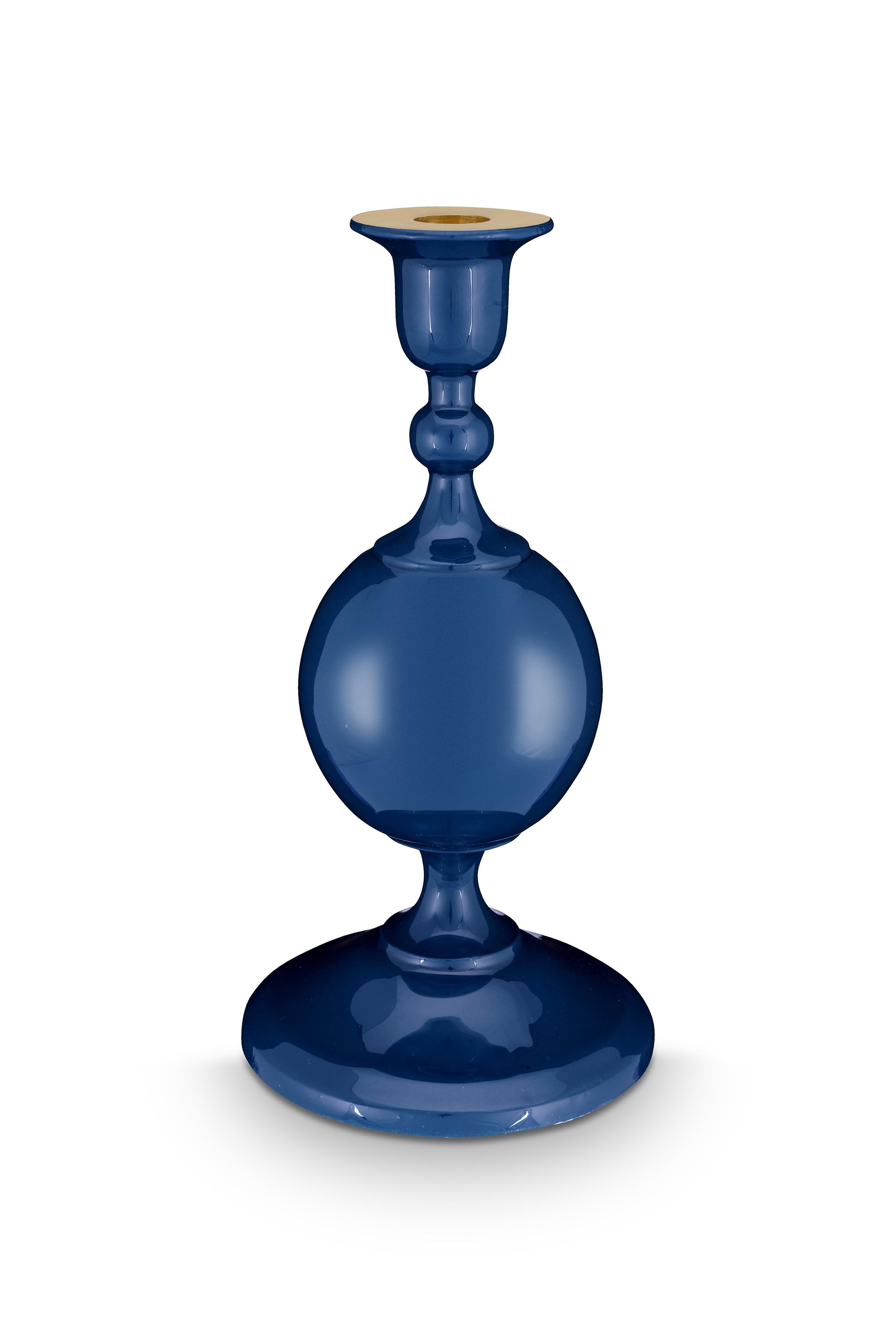 Подсвечник маленький Metal Sphere Navy ракурс 2