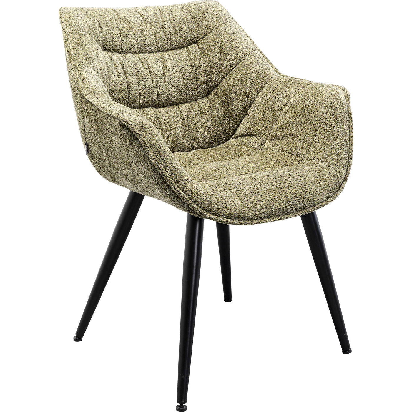 Стул с подлокотниками Thelma Melange Green ракурс 6