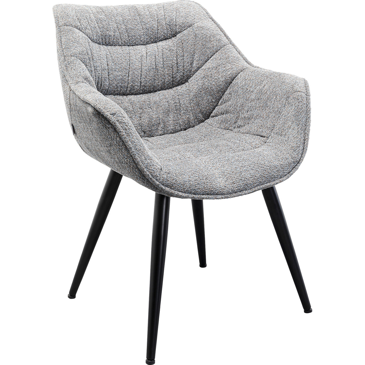 Стул с подлокотниками Thelma Melange Grey ракурс 6