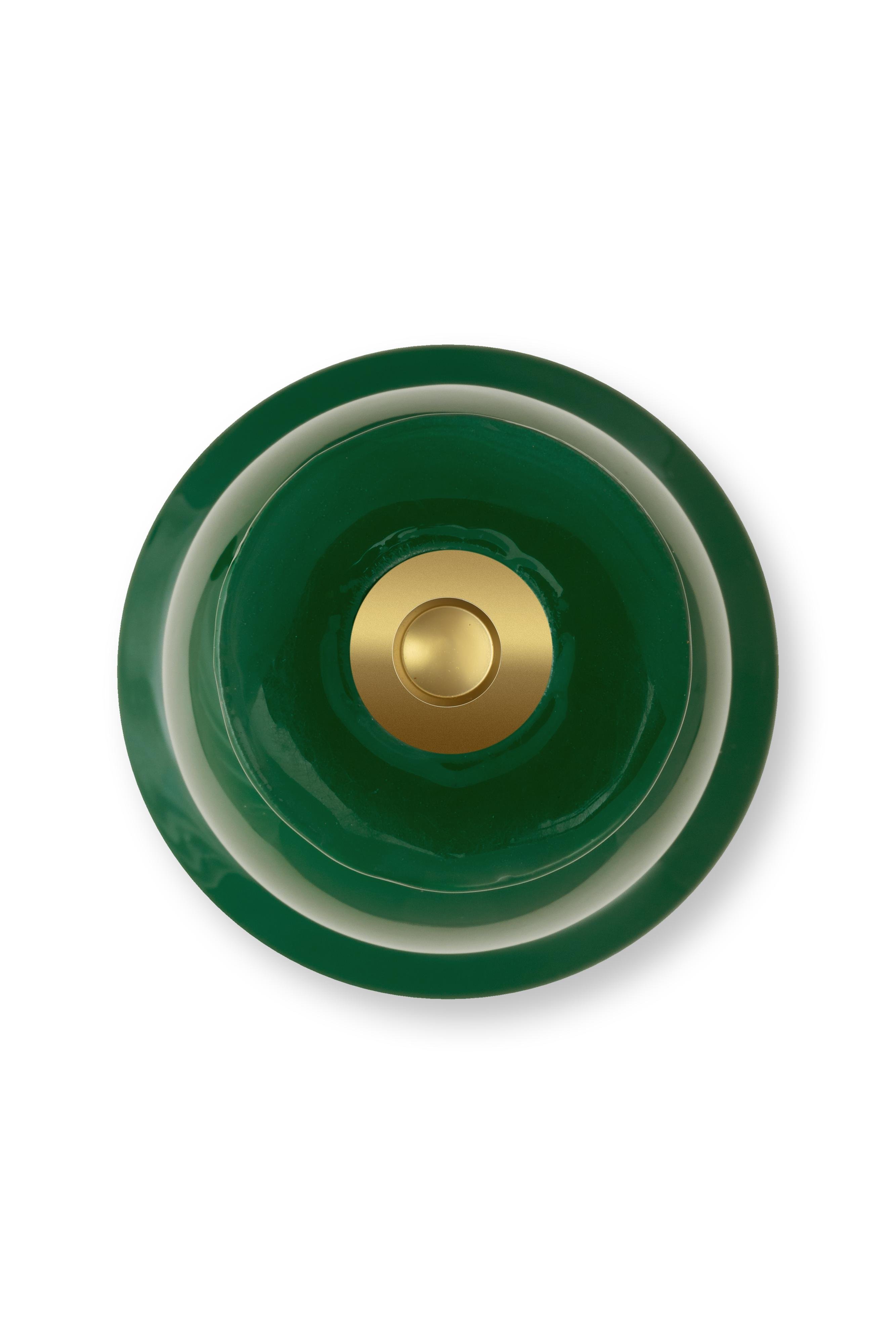 Подсвечник средний Metal Sphere Green ракурс 3