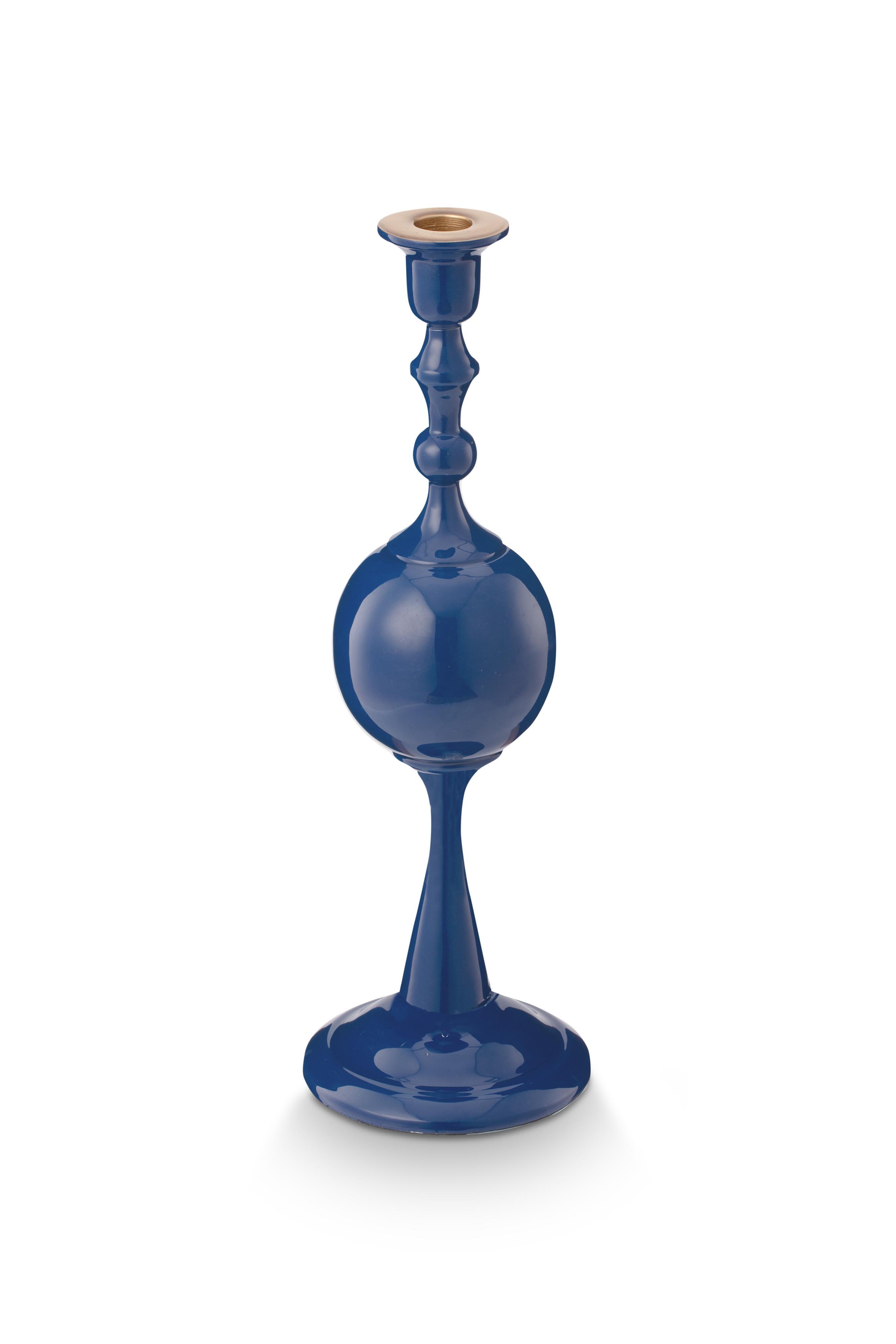 Подсвечник средний Metal Sphere Navy ракурс 2