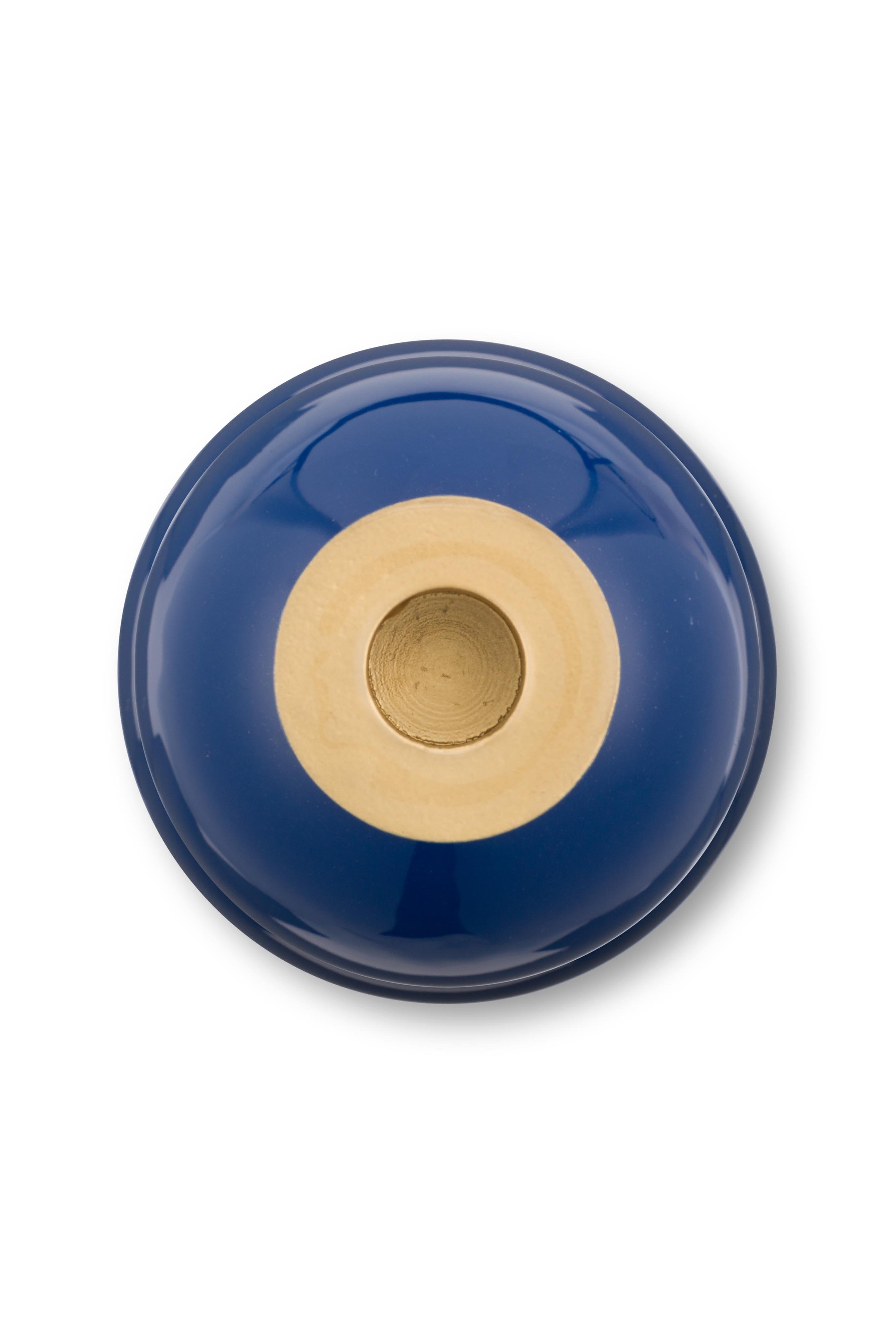 Подсвечник средний Metal Sphere Navy ракурс 3