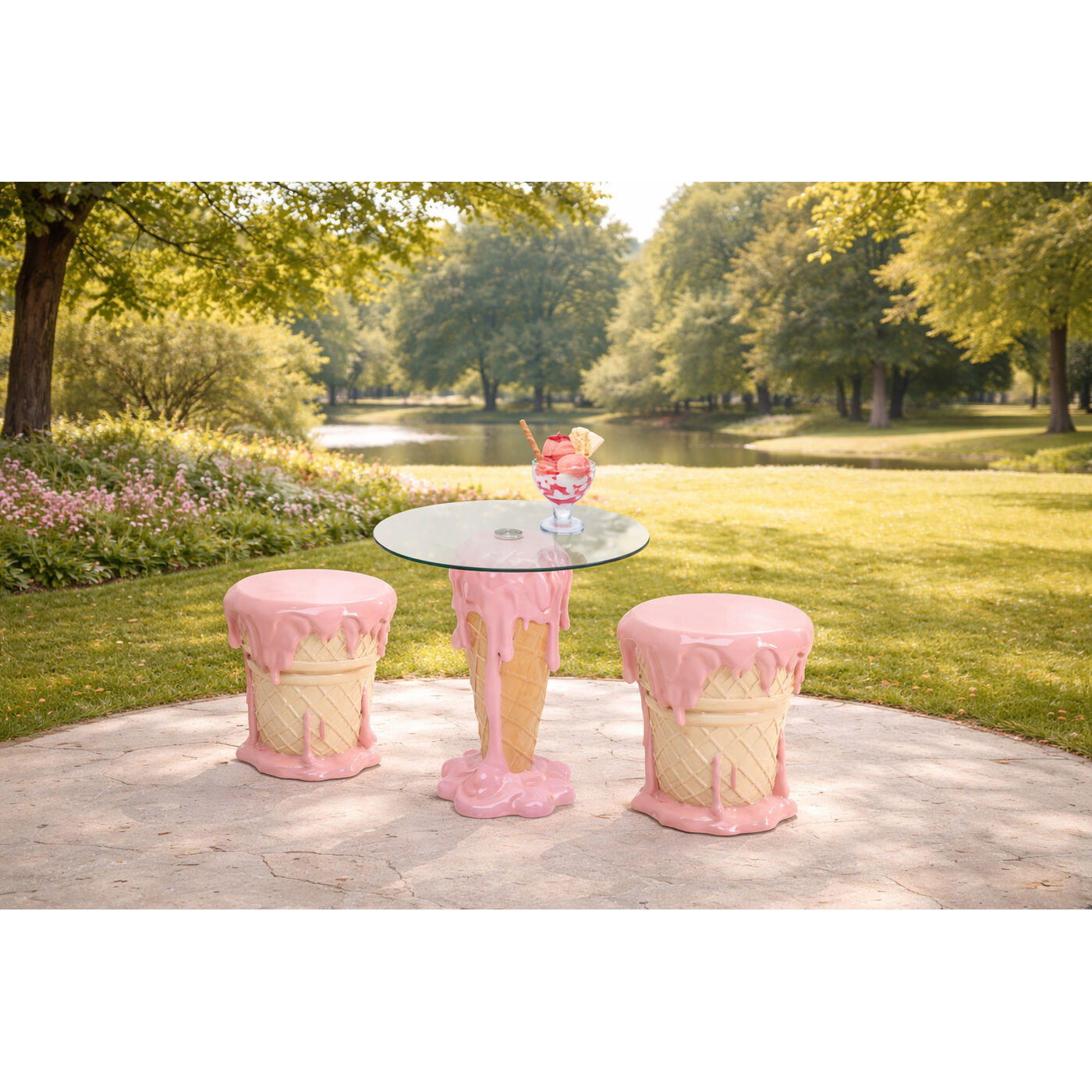Пуф Ice Cream Pink ракурс 8