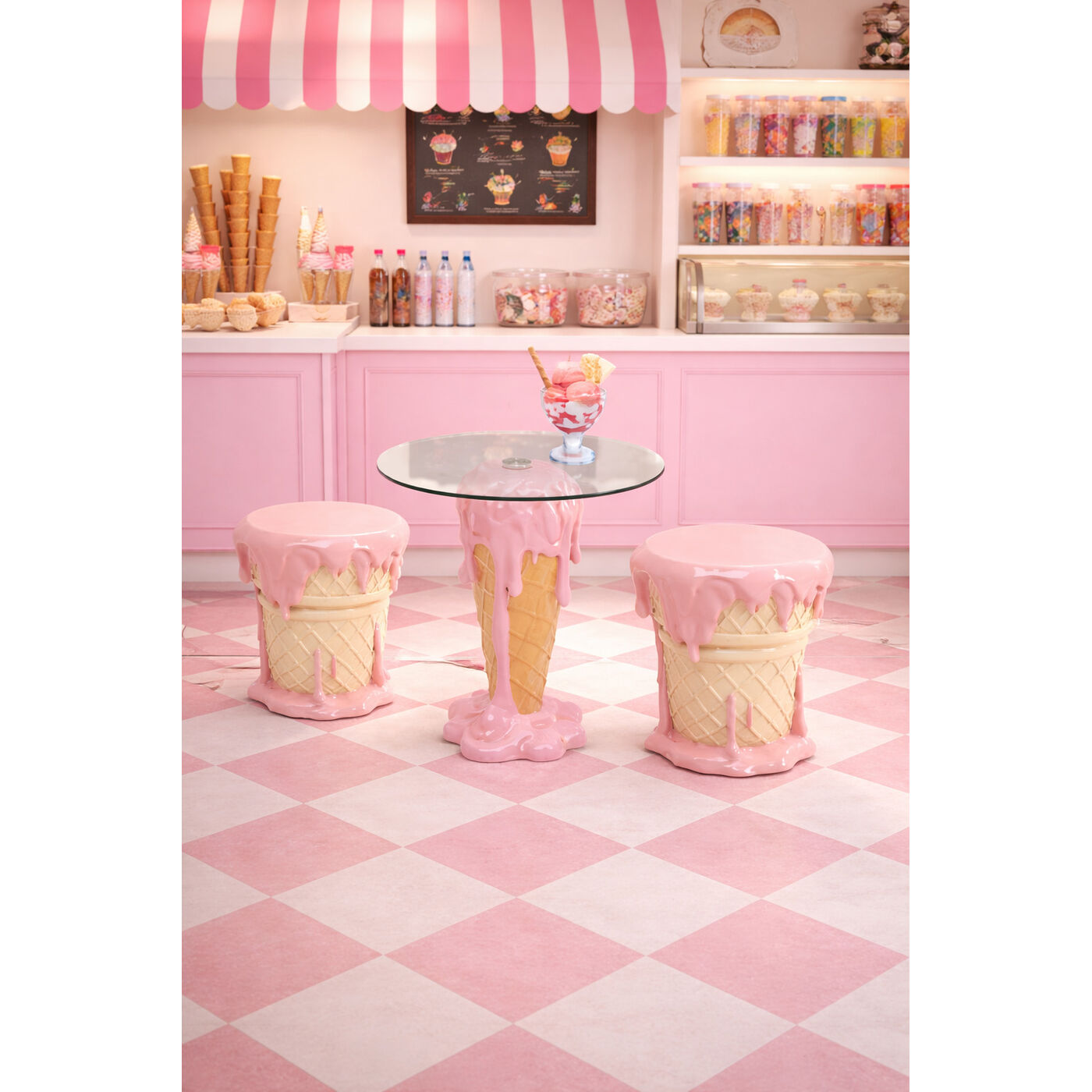 Пуф Ice Cream Pink ракурс 7