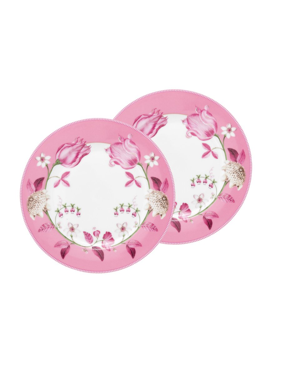Набор тарелок (2 шт.) Jolie Tulip Pink ракурс 2