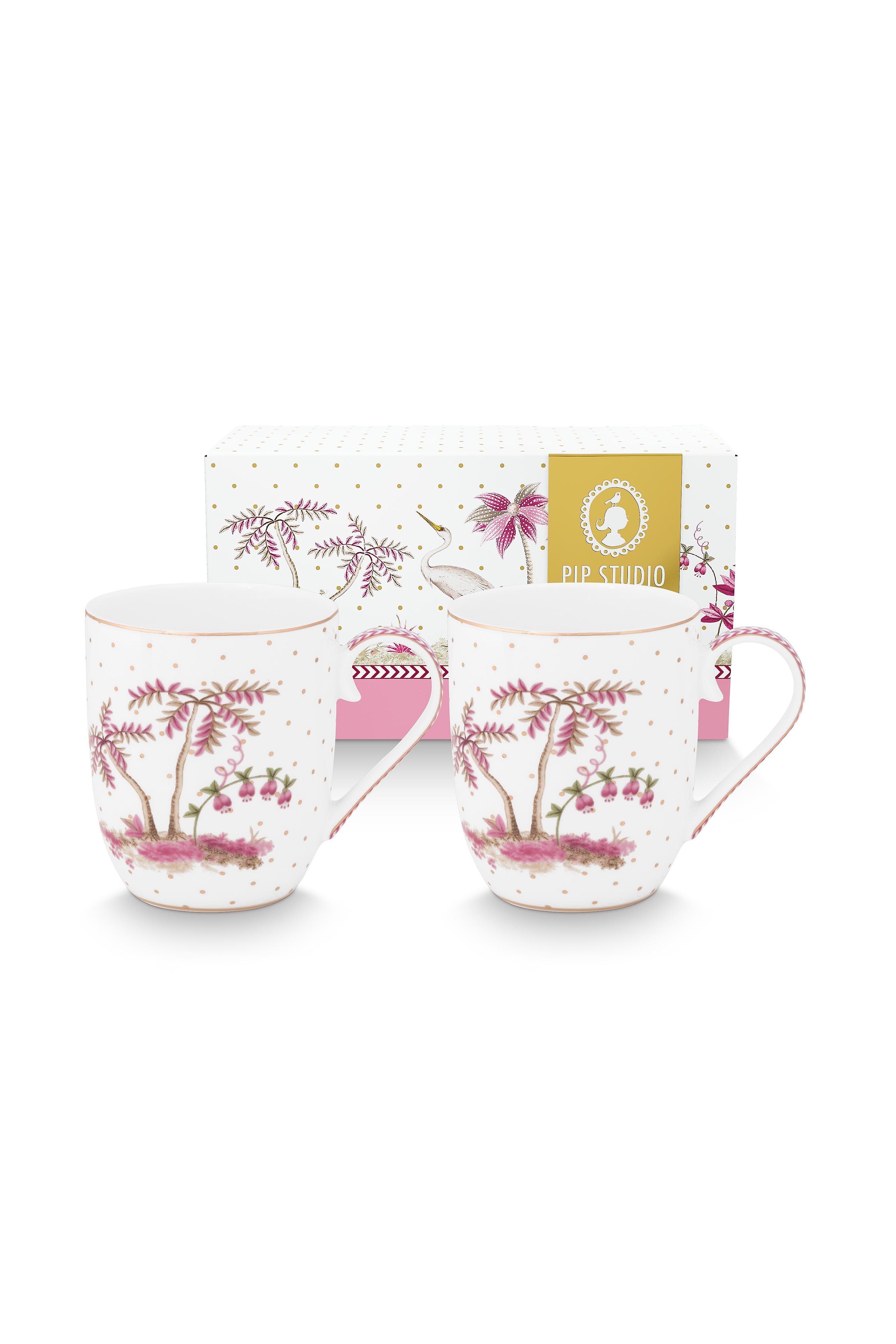 Набор кружек маленьких (2 шт.) Jolie Dots Gold Pink ракурс 2