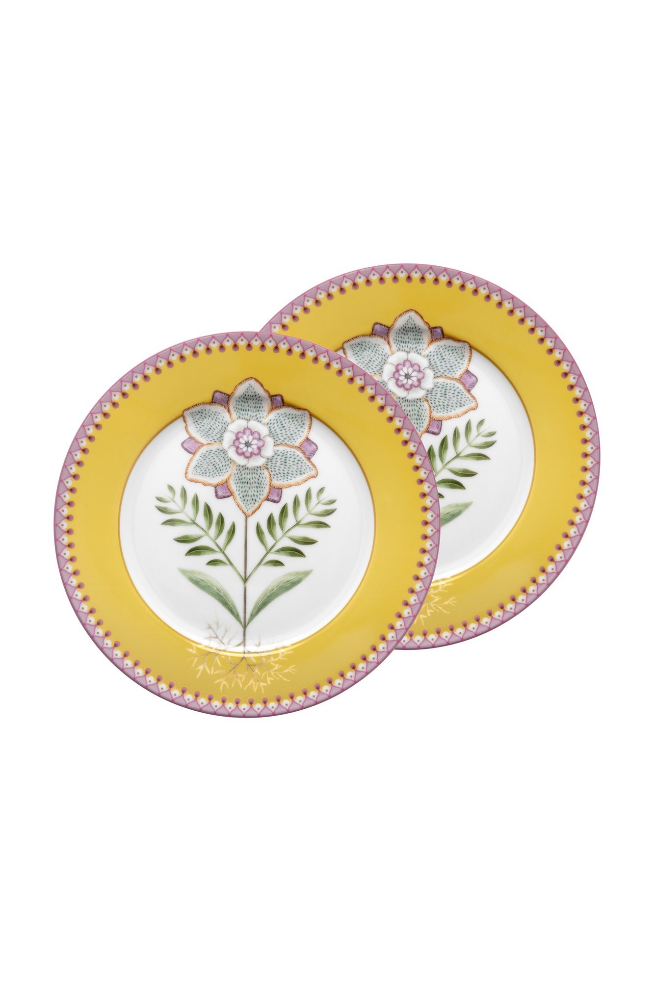 Набор тарелок (2 шт.) Lily&Lotus Yellow ракурс 2