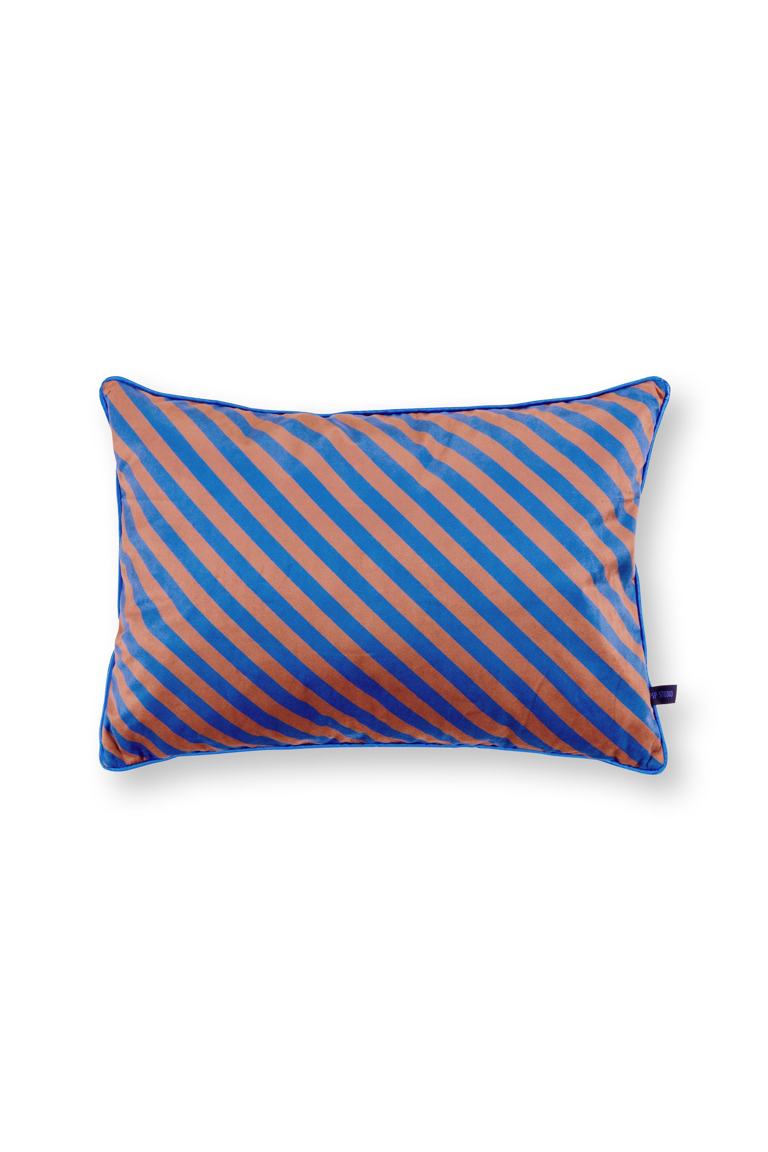 Подушка декоративная Block Stripes Blue ракурс 2