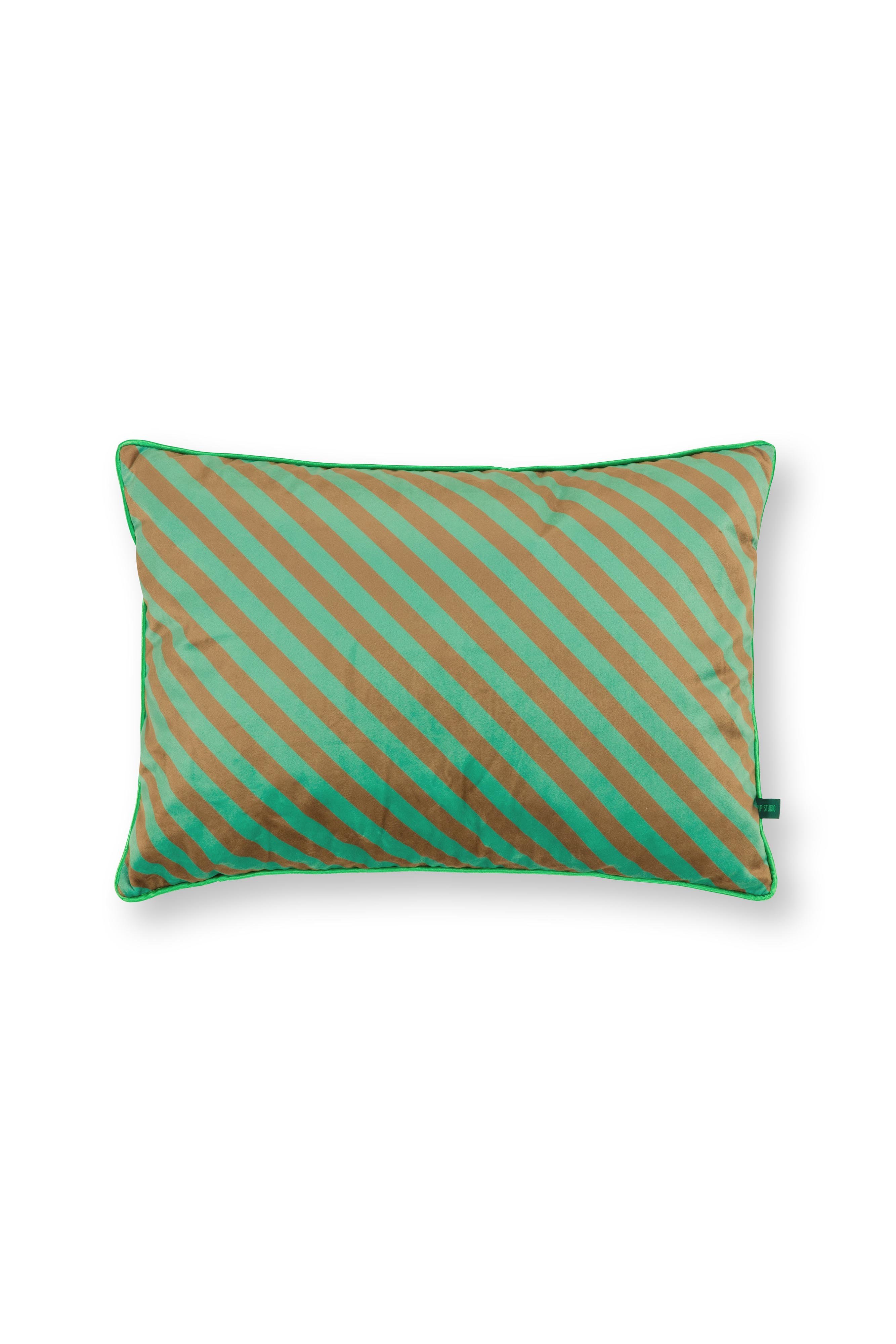 Подушка декоративная Block Stripes Green ракурс 2
