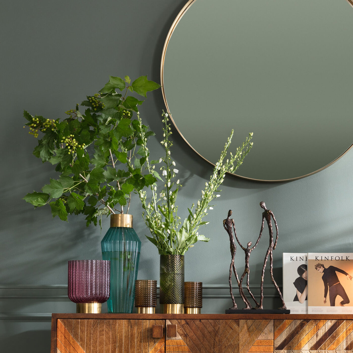 Ваза Barfly Dark Green, 25 см