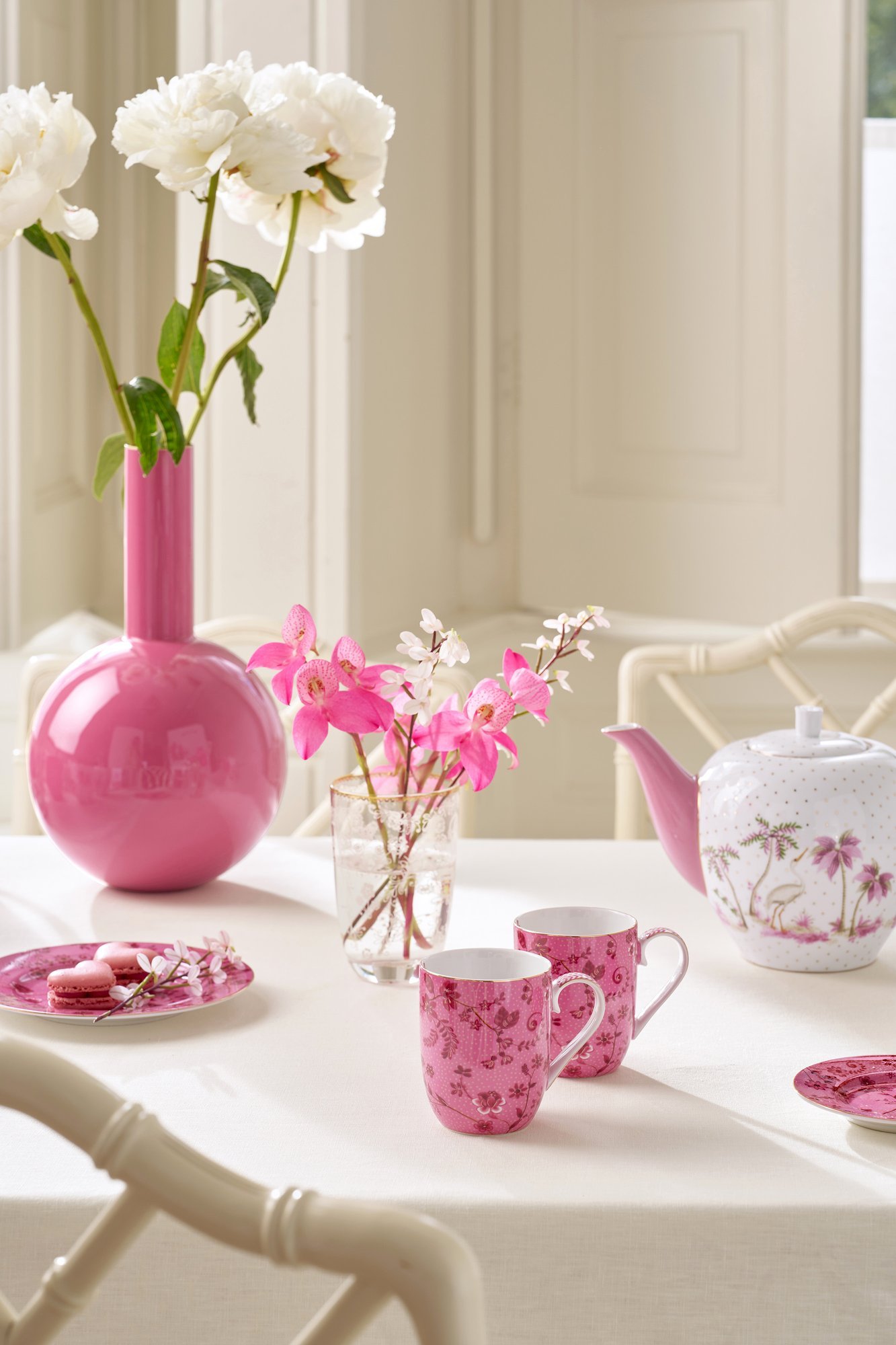 Набор кружек маленьких (2 шт.) Jolie Flowers Pink, 200 мл