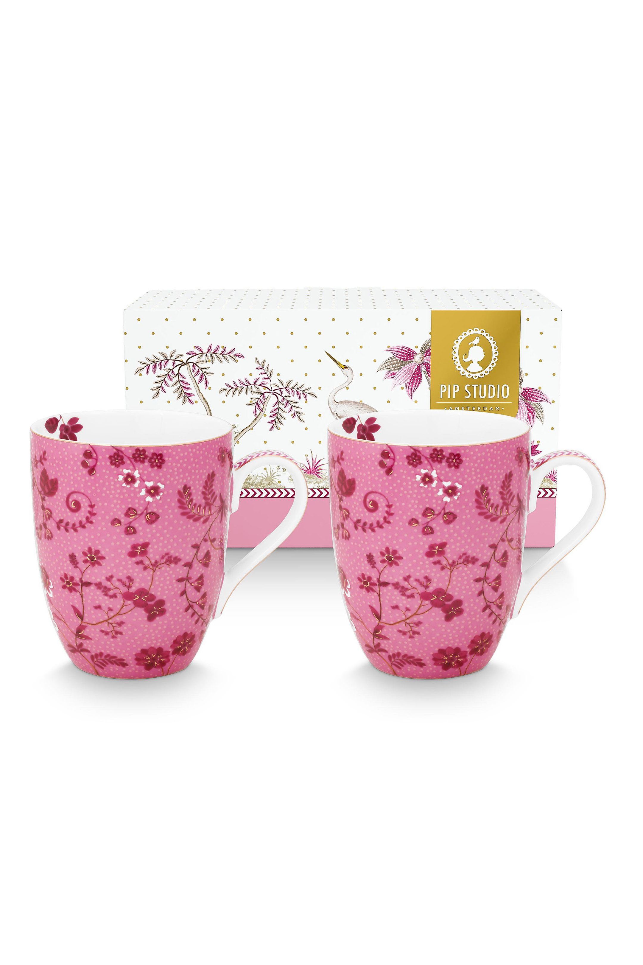 Набор кружек больших (2 шт.) Jolie Flowers Pink ракурс 2