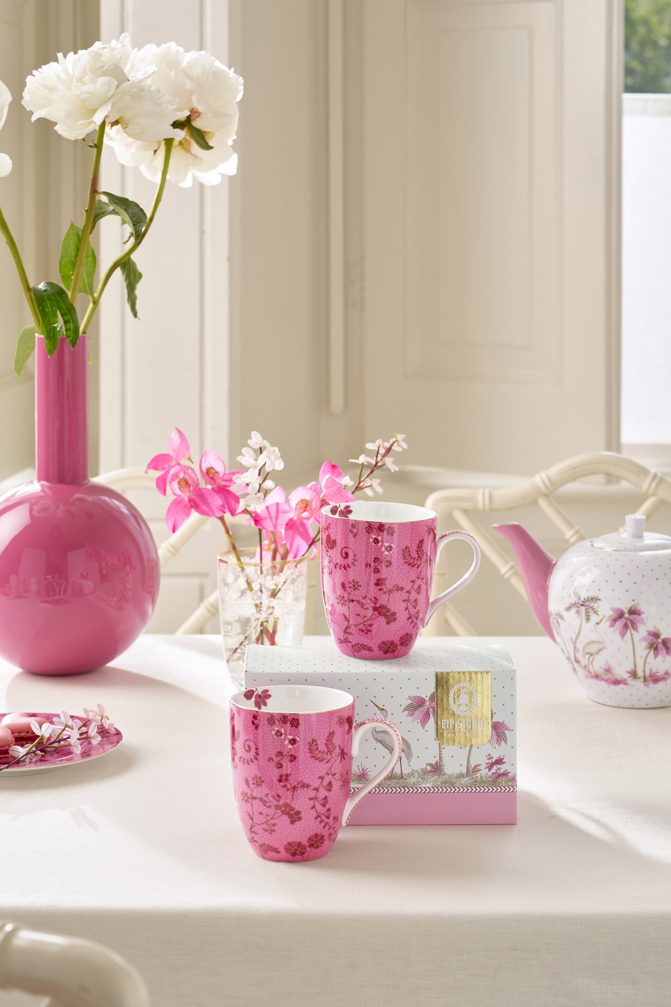 Набор кружек больших (2 шт.) Jolie Flowers Pink ракурс 6
