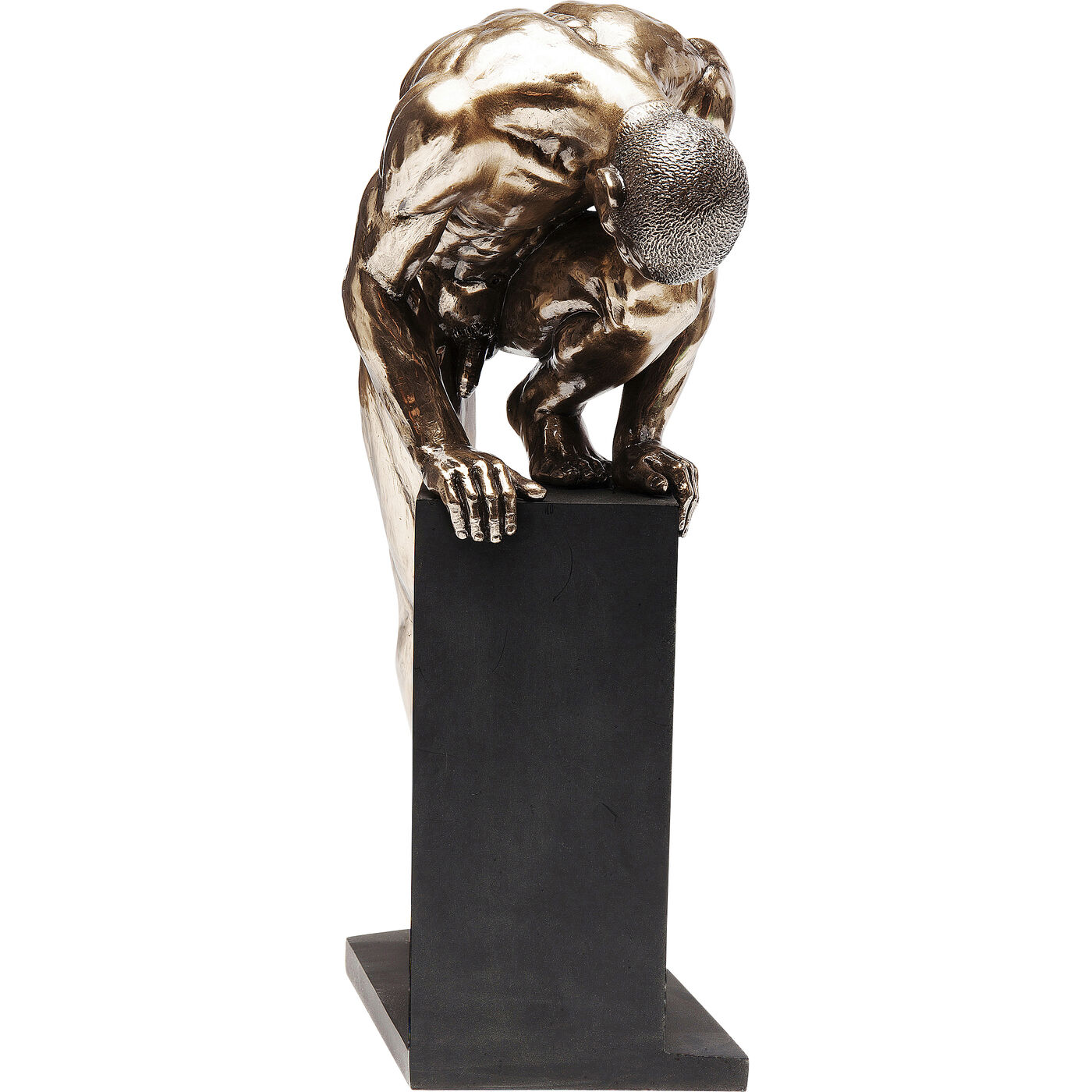 Фигура декоративная Nude Man Stand Bronze ракурс 9