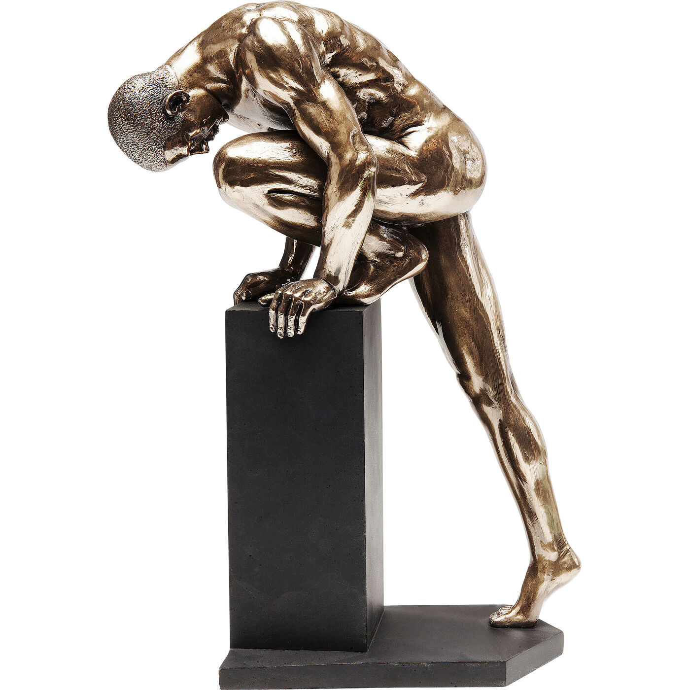 Фигура декоративная Nude Man Stand Bronze ракурс 2